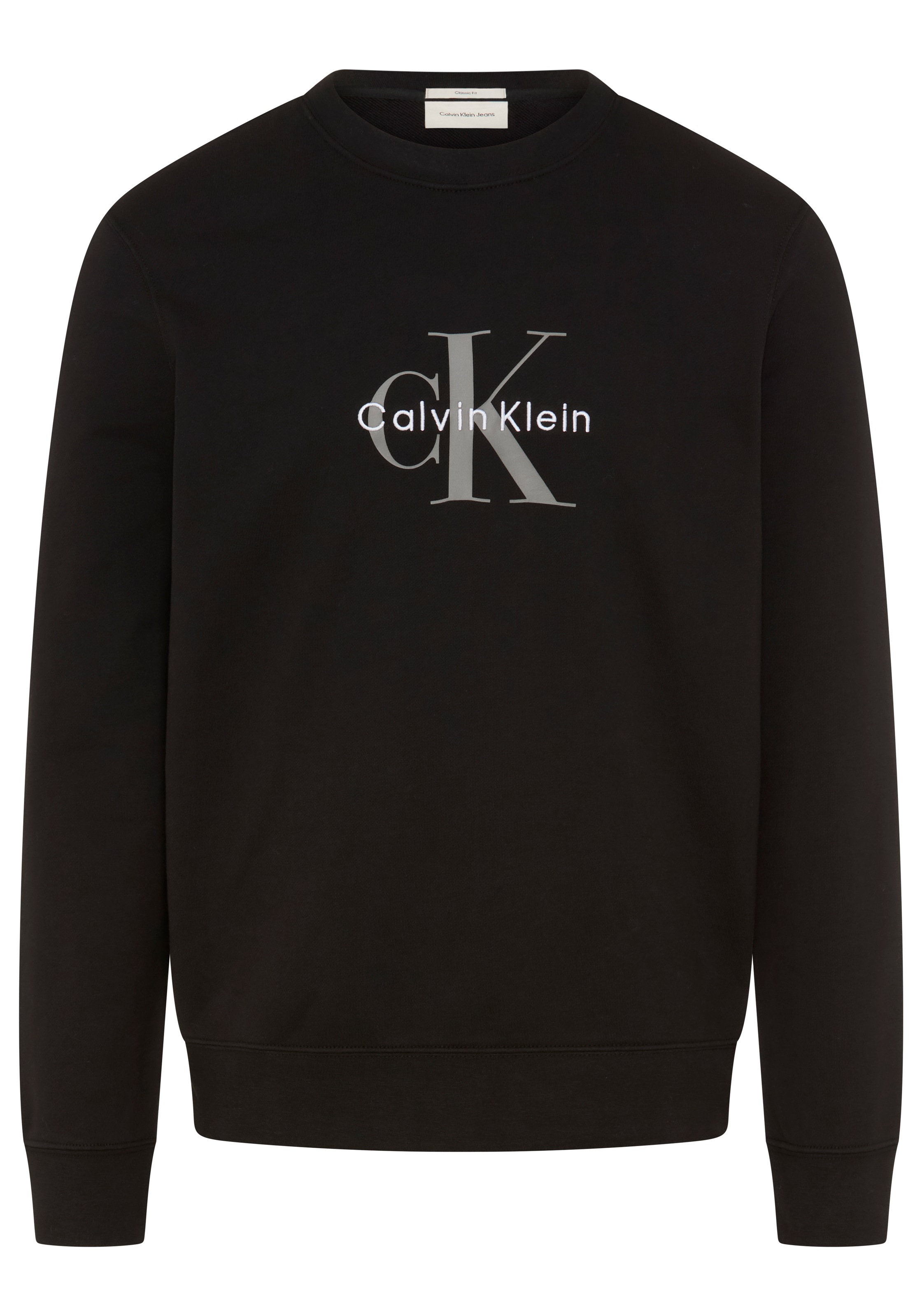 Calvin Klein Jeans Sweatshirt , Rundhalsausschnitt, Regular Fit, großer Logo-Print
