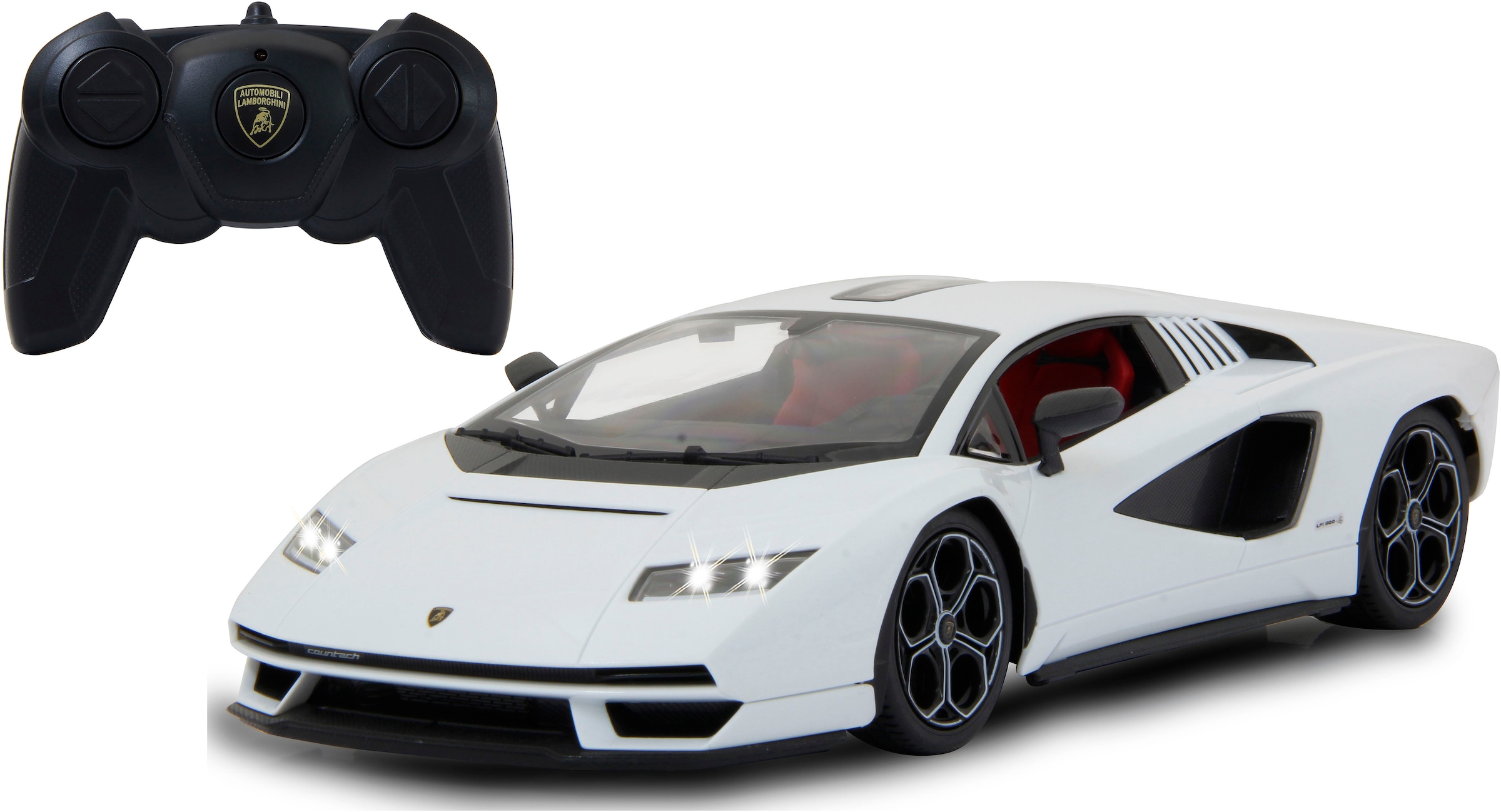 Jamara RC-Auto »Lamborghini Countach LPI 800- 4 weiß 2,4GHz«, mit LED Beleuchtung
