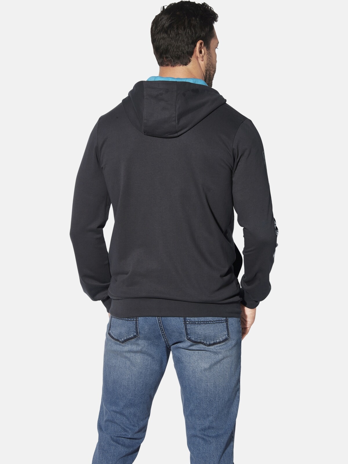 Jan Vanderstorm Kapuzensweatjacke »Sweatjacke RODERICH«, aus atmungsaktiver Baumwolle