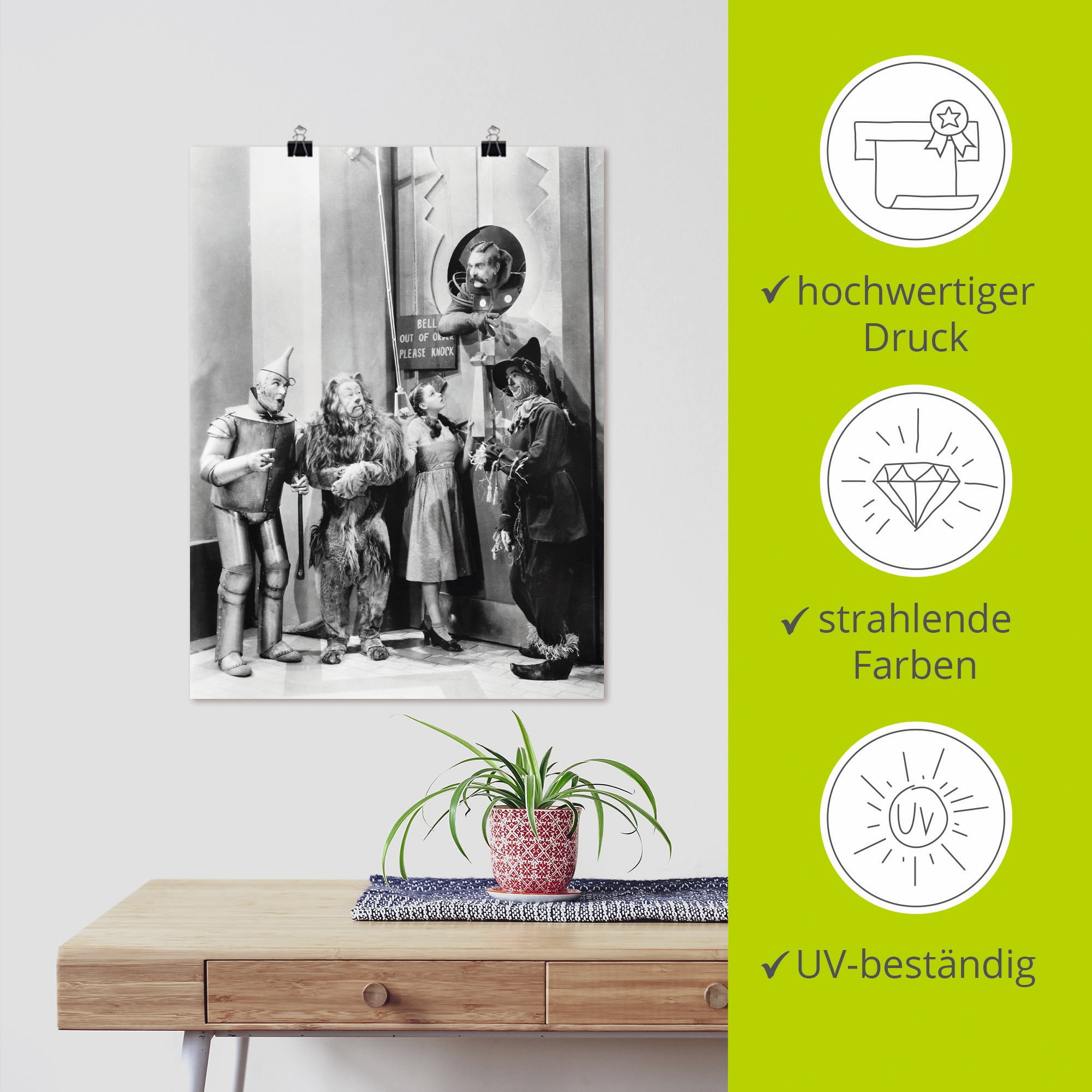 Artland Poster »Der Zauberer von Oz 1939« Film 1 Stk. tlg. ohne Rahmen