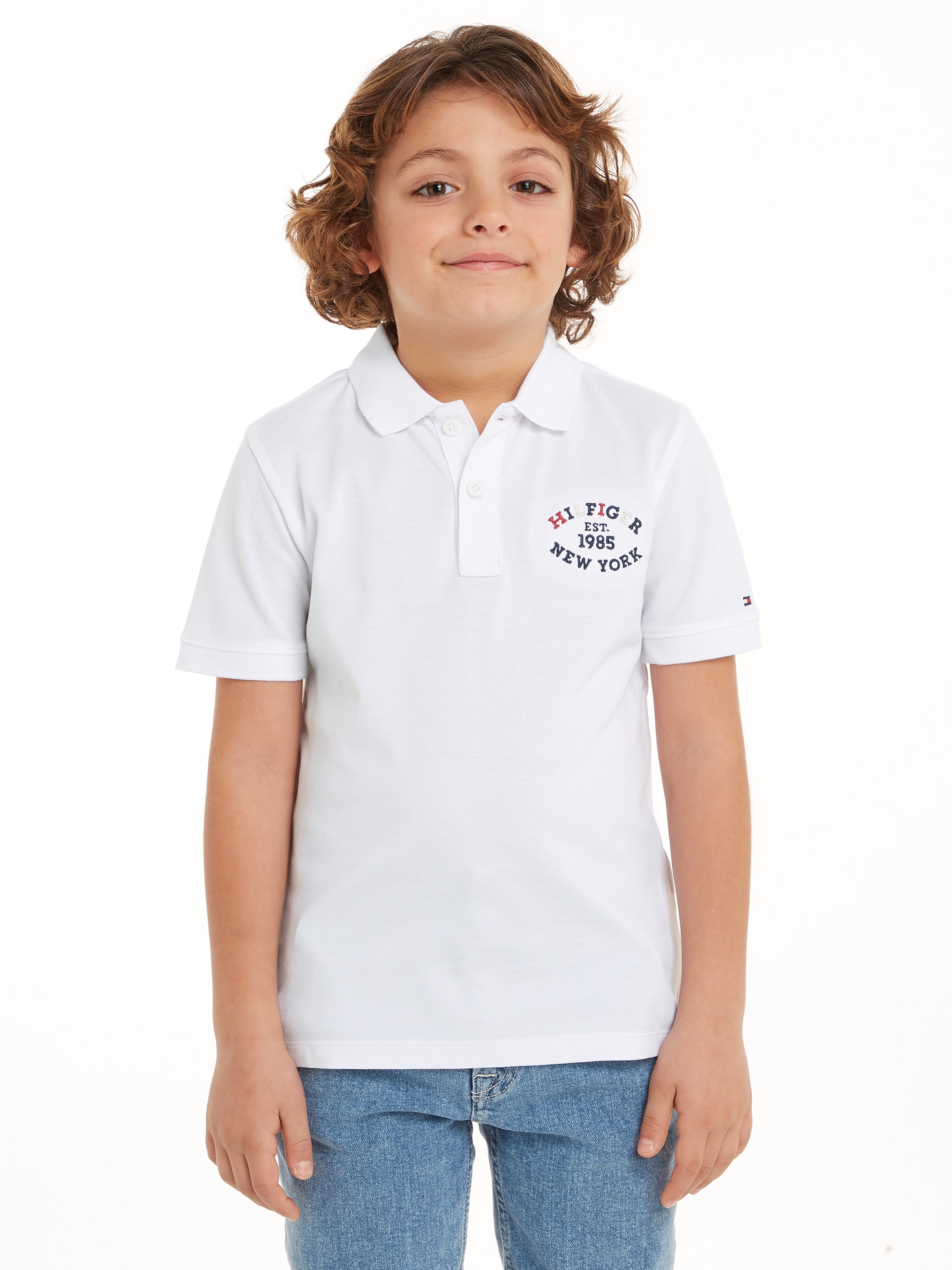 Poloshirt »MONOTYPE REGULAR POLO SS«, Kinder bis 16 Jahre mit Logoschriftzug