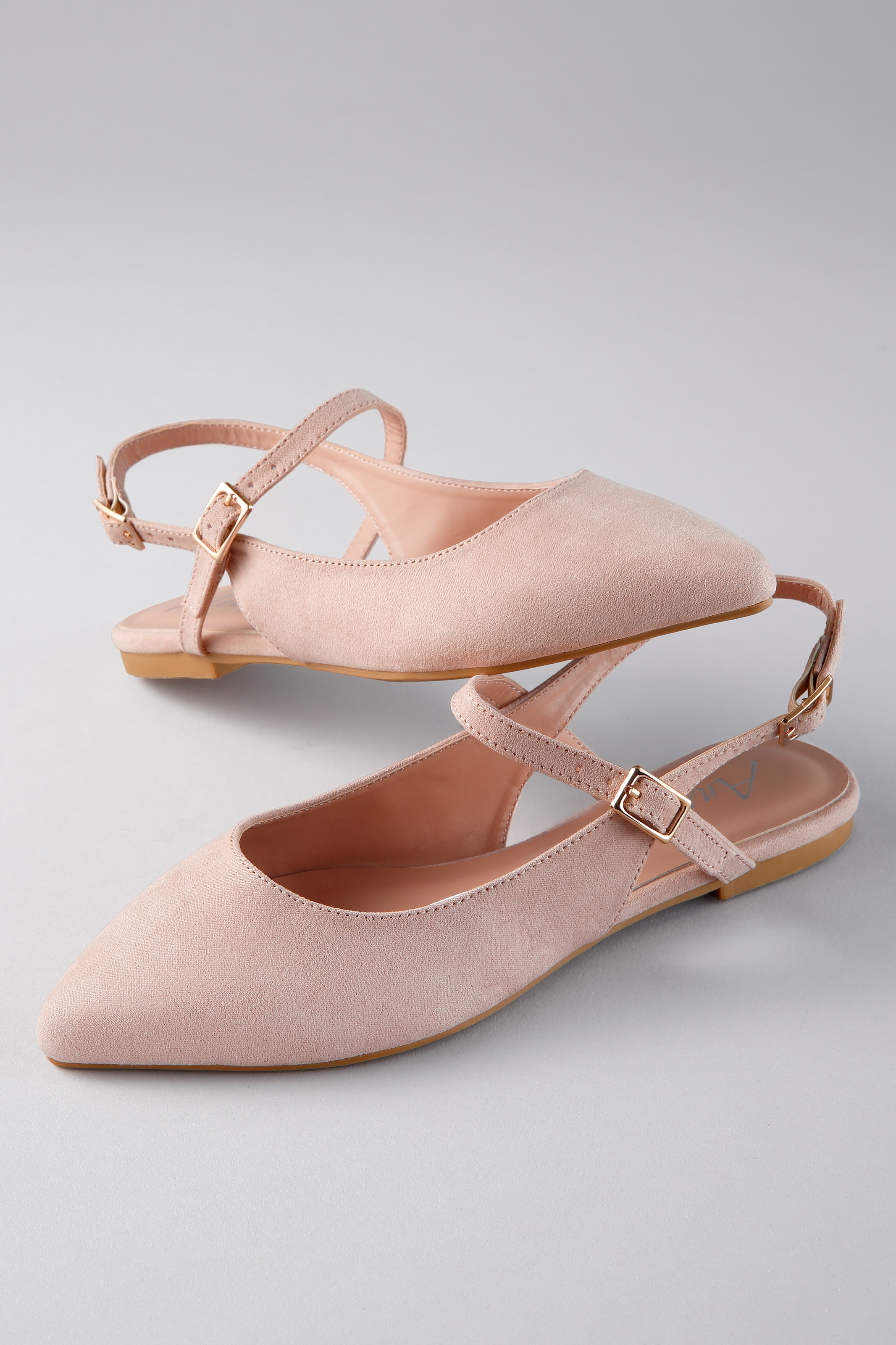 Aniston SHOES Slingpumps  Flat, Sommerschuh, Riemchensandale - schmale Form