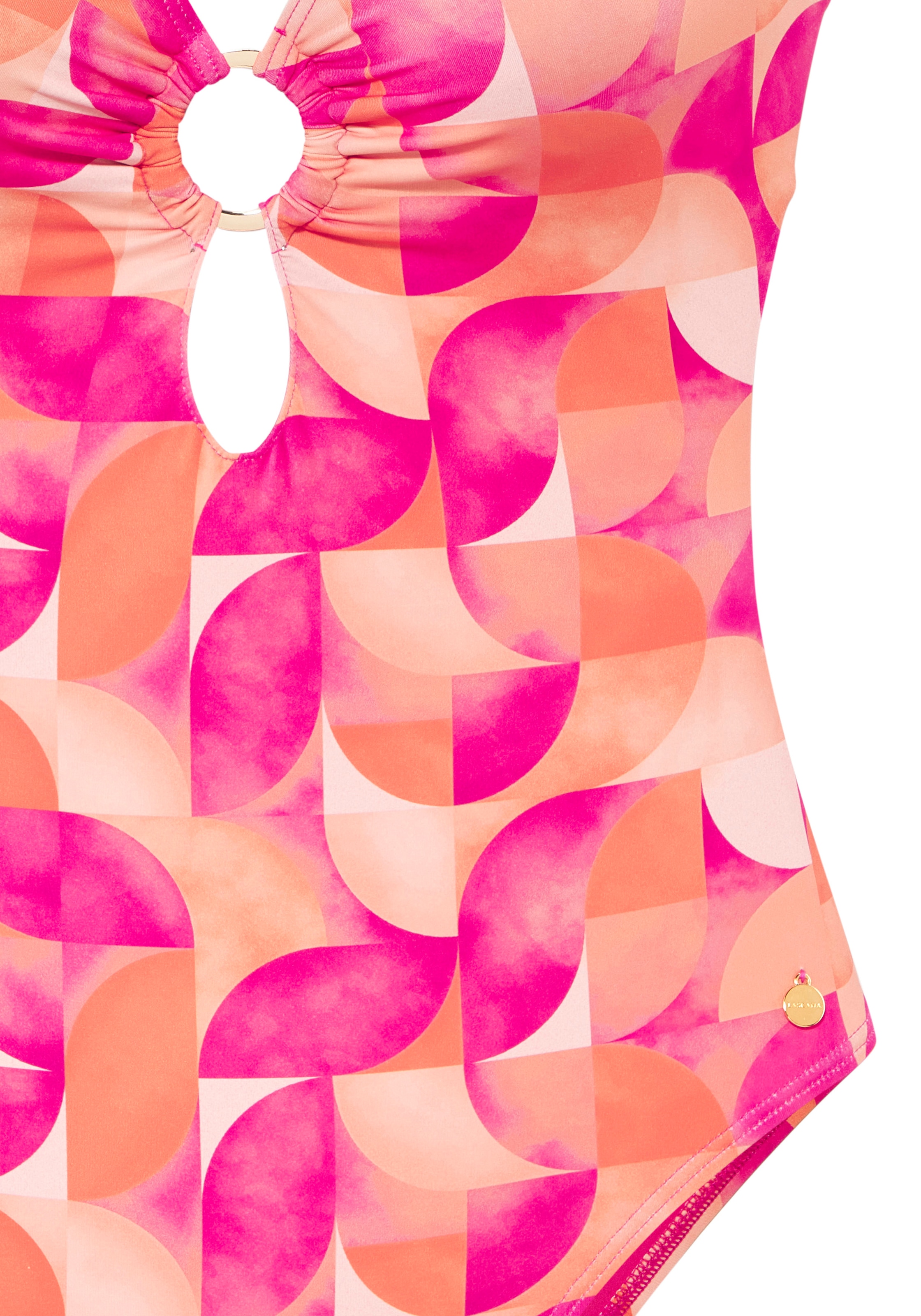 LASCANA Badeanzug mit modernem Allover-Print