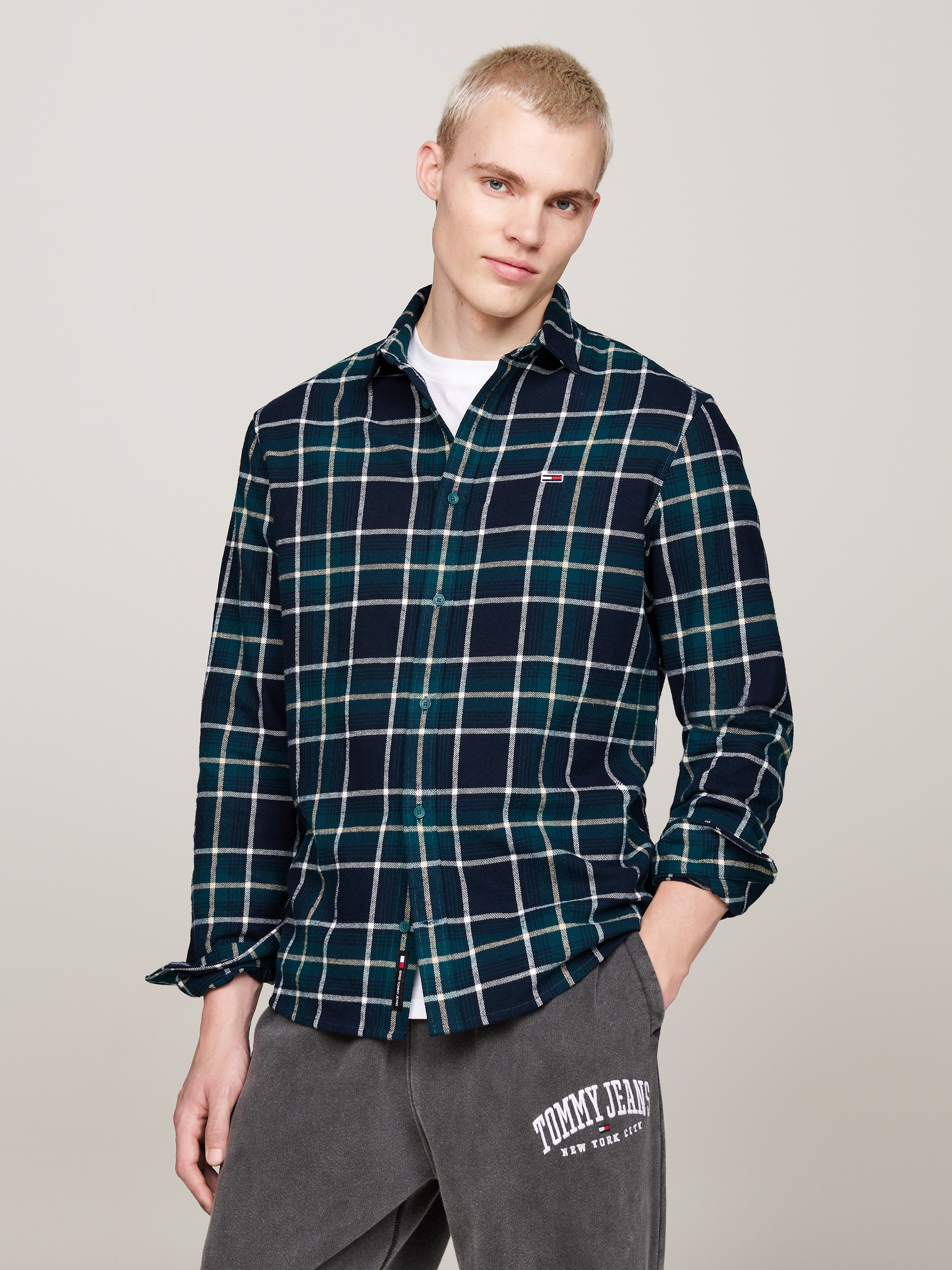 Langarmhemd »TJM REG CHECK FLANNEL SHIRT EXT«