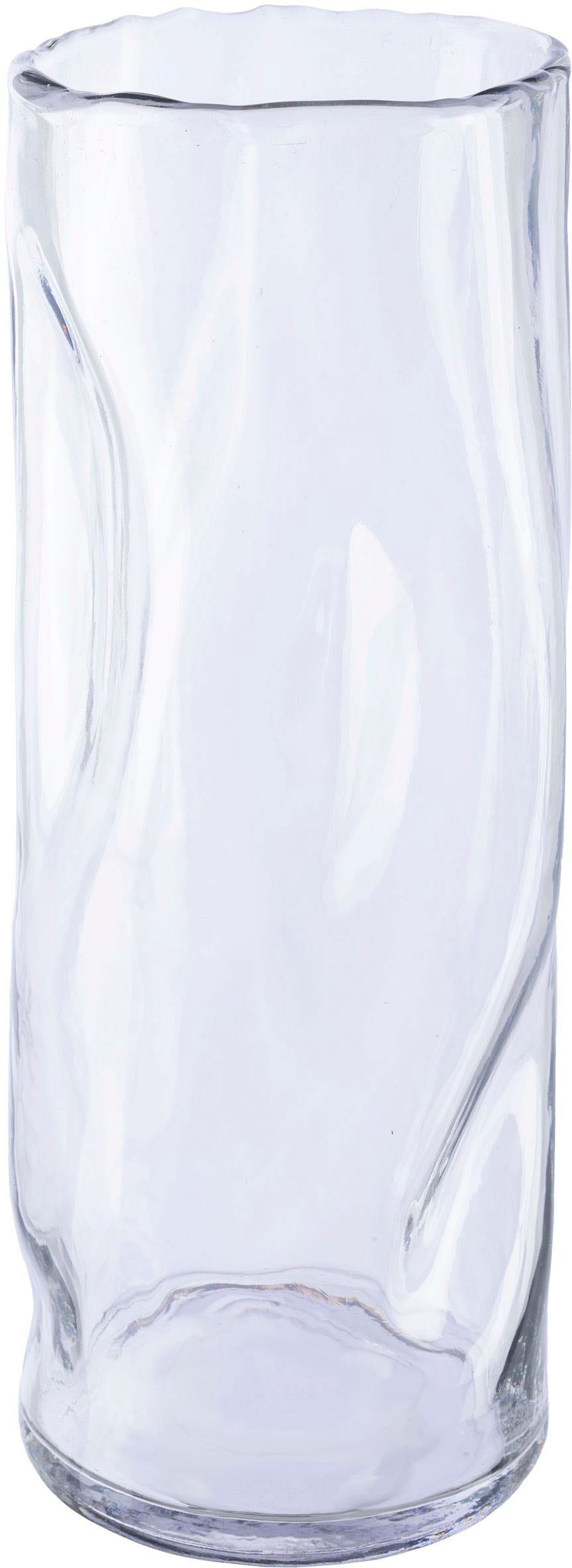 Tischvase »Blumenvase Caline«, (1 St.), Vase aus Glas, im Crunch-Design, Höhe ca. 30 cm
