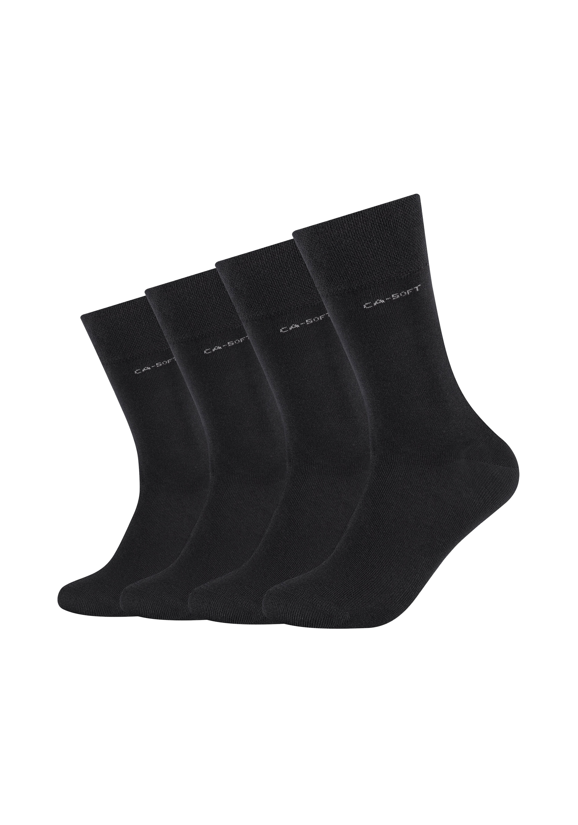 Camano Socken »ca-soft«, (4 Paar), mit verstärktem Fersen- und Zehenbereich