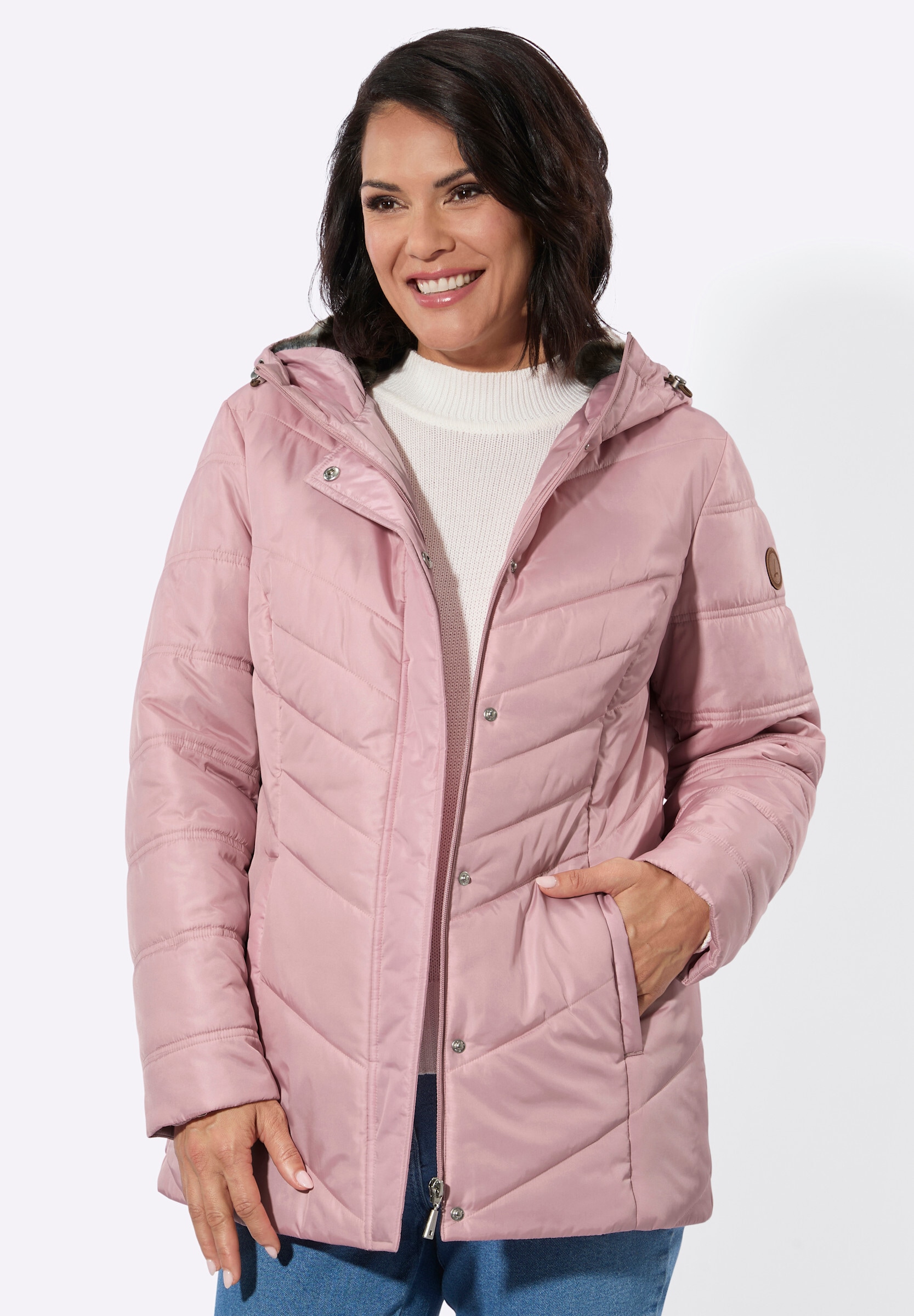 Witt Steppjacke »Steppjacke Steppjacke mit Zippertaschen« mit Kapuze