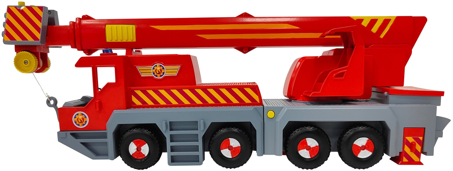 SIMBA Spielzeug-Kran »Feuerwehrmann Sam, Rettungskran 2in1«, mit Soundeffekten