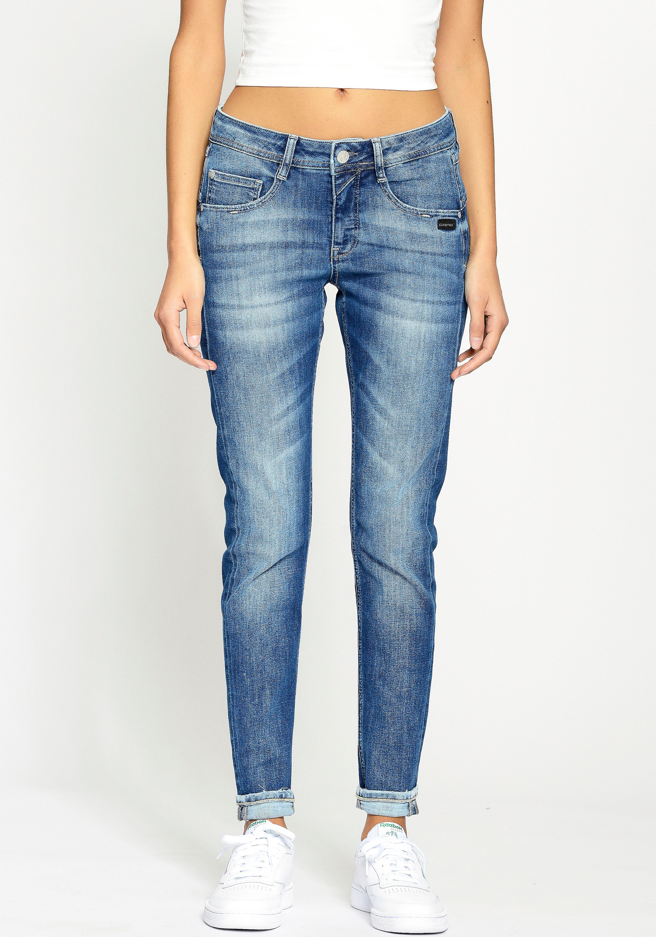 GANG Relax-fit-Jeans »94Amelie Relaxed Fit«, Used-Effekten mit Shop im Online OTTO