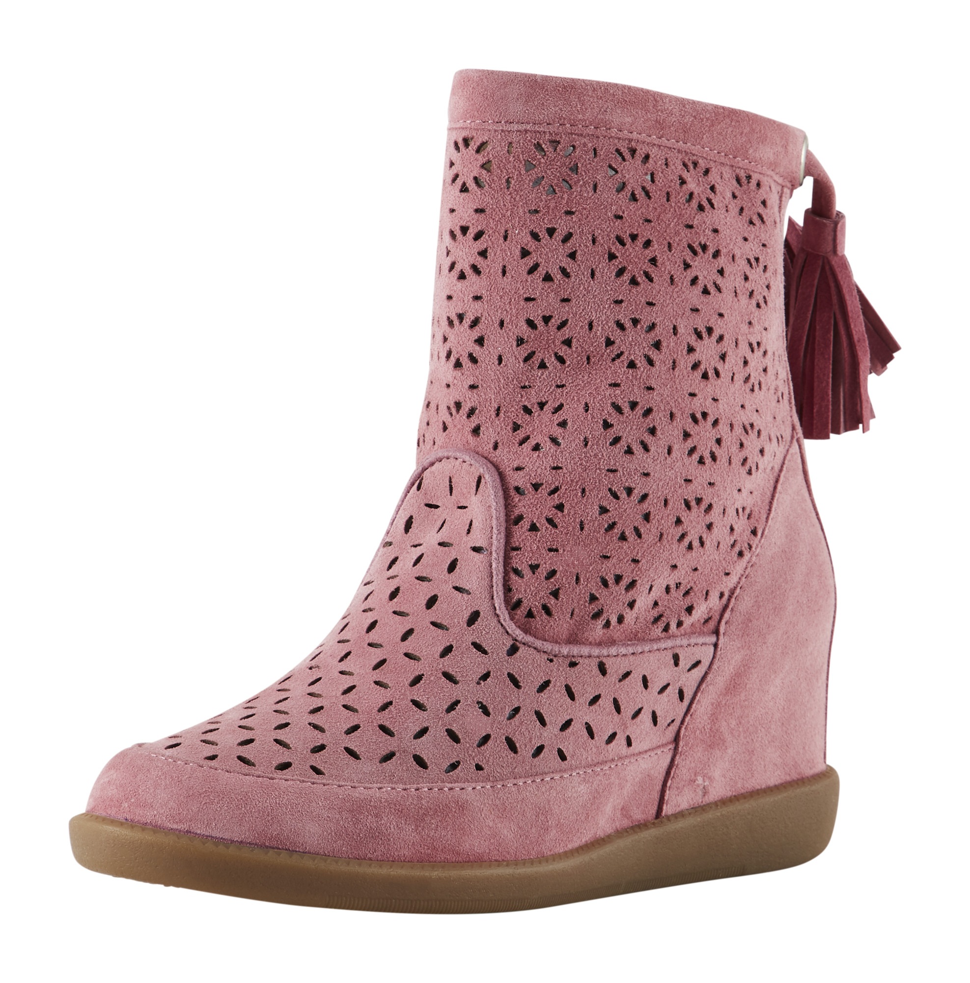 Stiefelette mit Troddel am Schaft