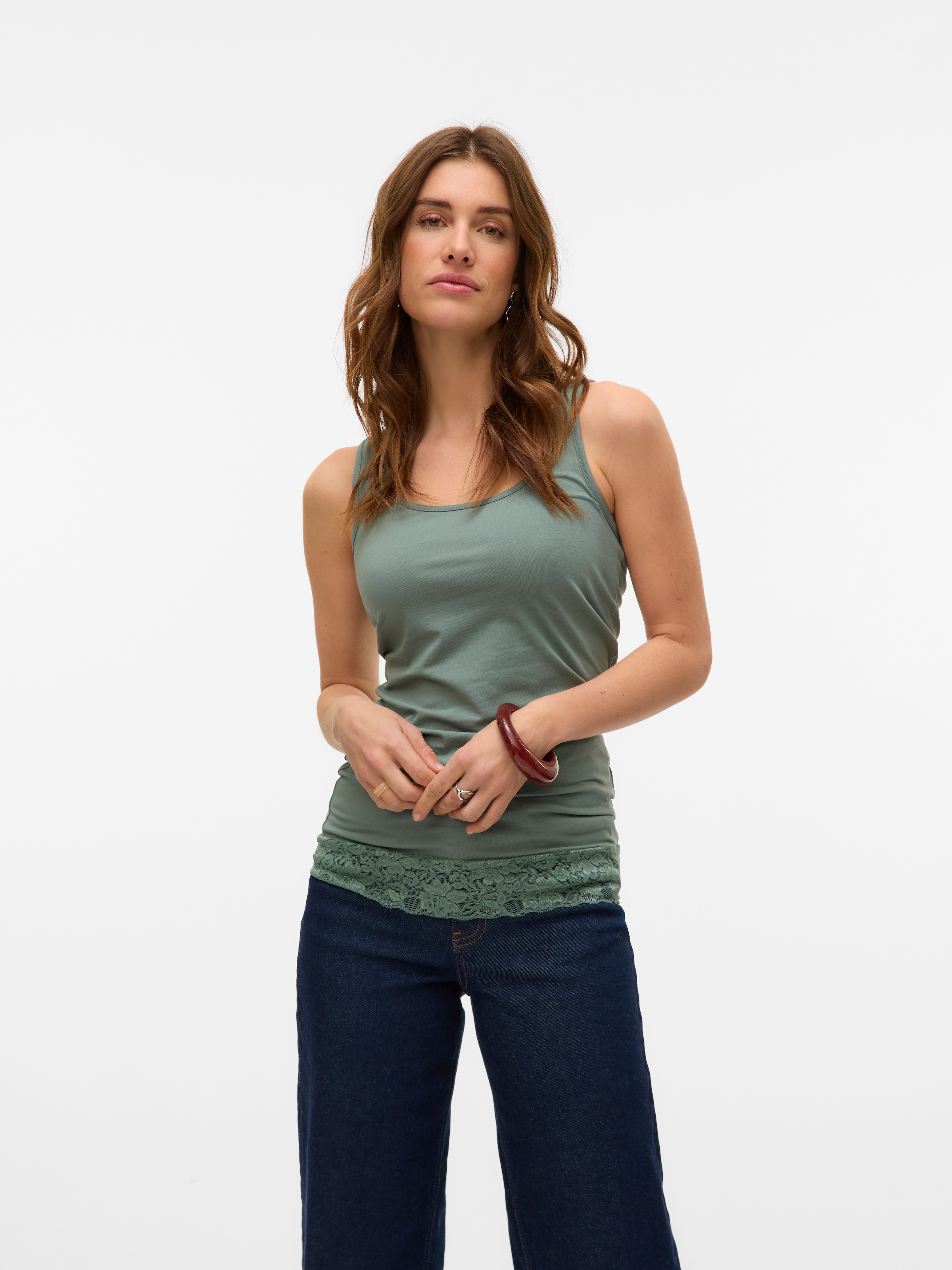 Vero Moda Tanktop »VMMAXI MY LACE LONG TANK JRS NOOS«