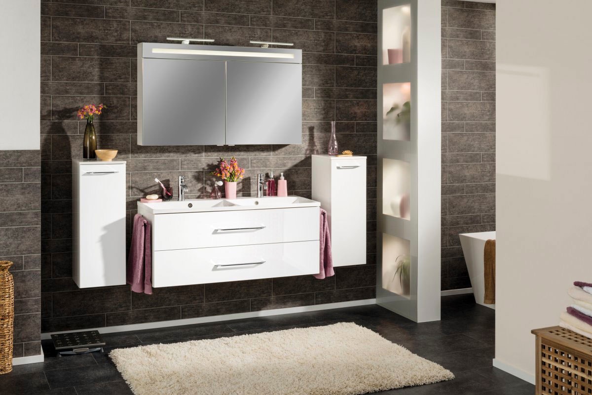 FACKELMANN Waschtisch »B.clever«, Badmöbel Breite 120 cm