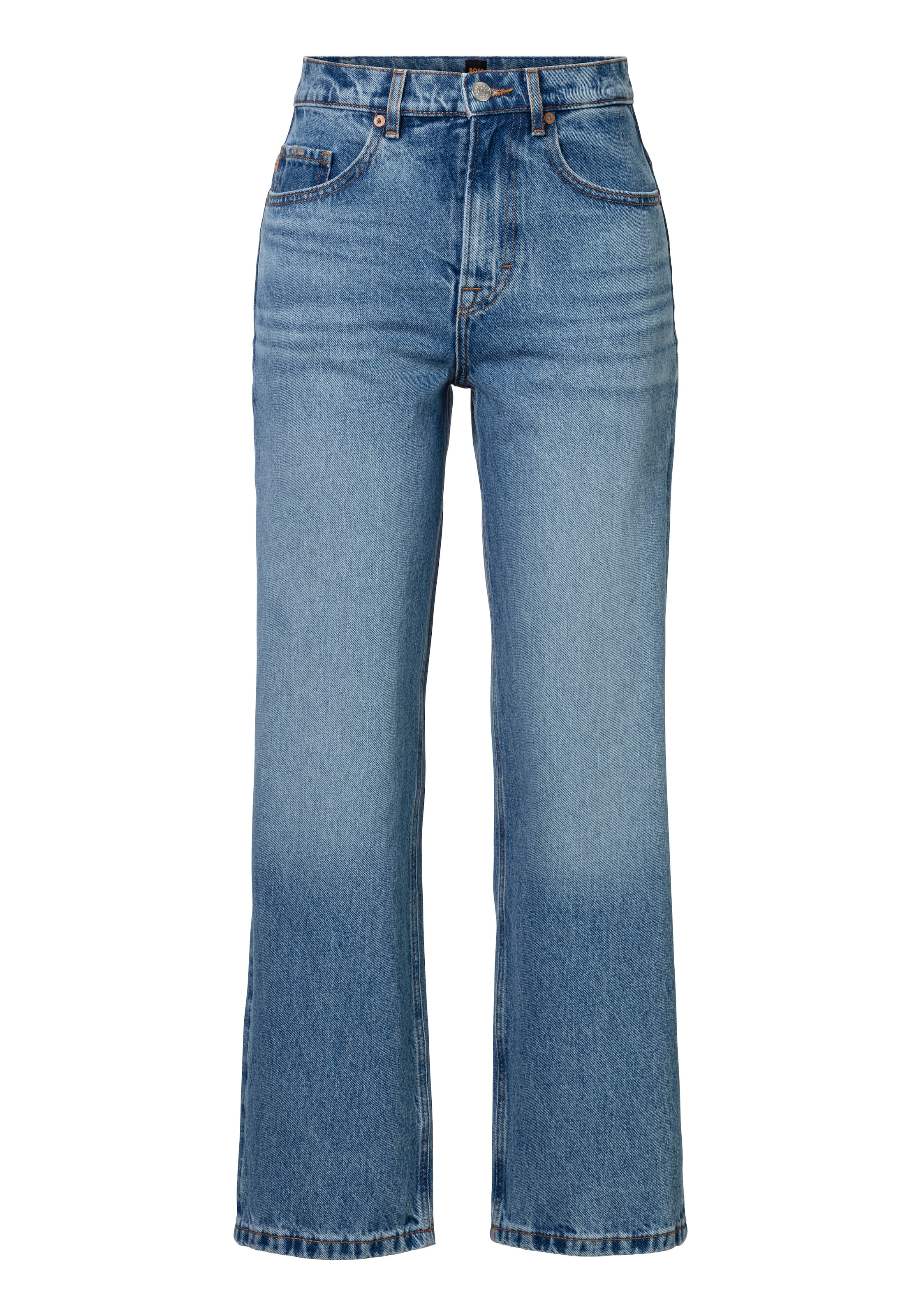 High-waist-Jeans »Barrel High Rise Hochbund High Waist Premium Denim Jeans«, mit BOSS...