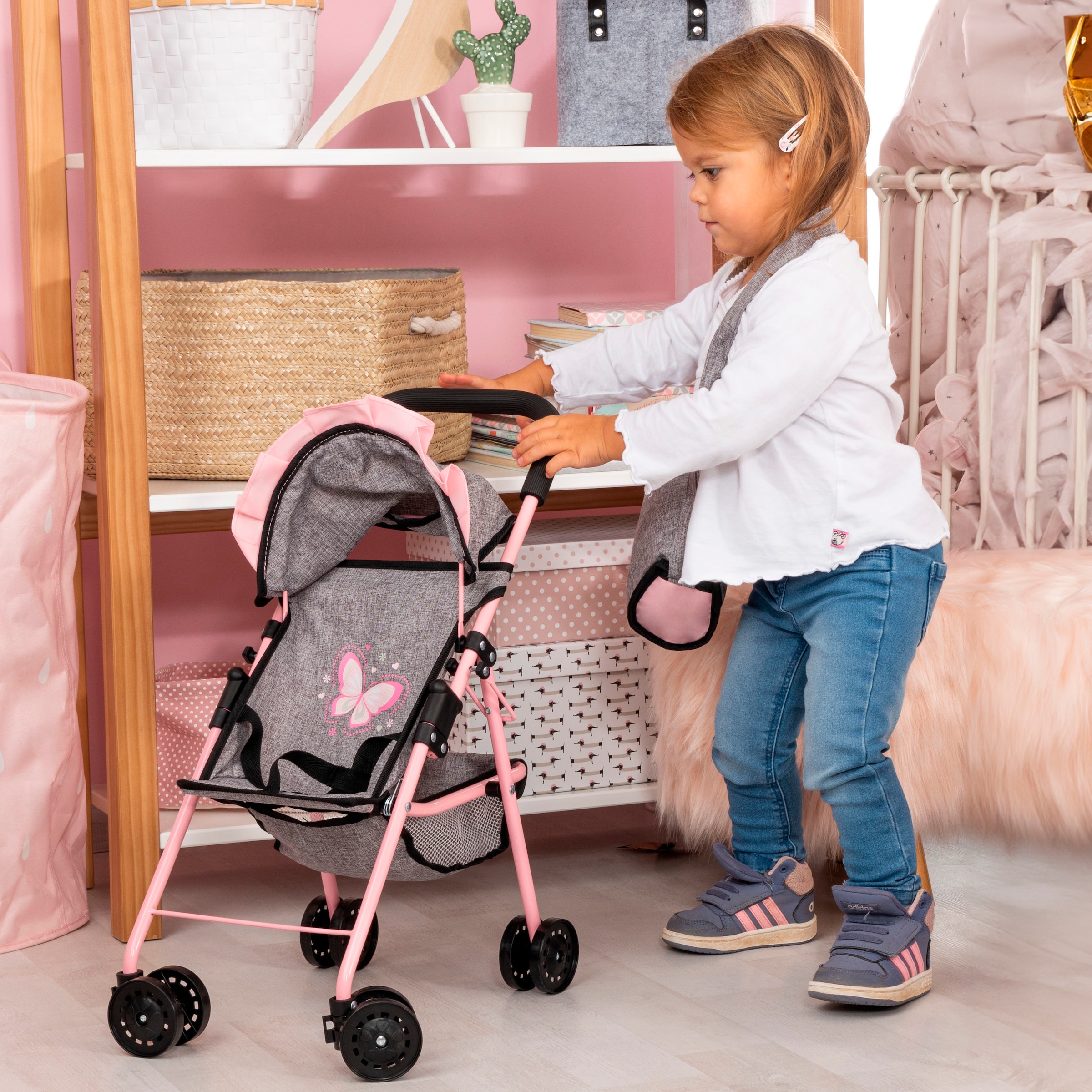 Bayer Puppenbuggy, mit Tasche