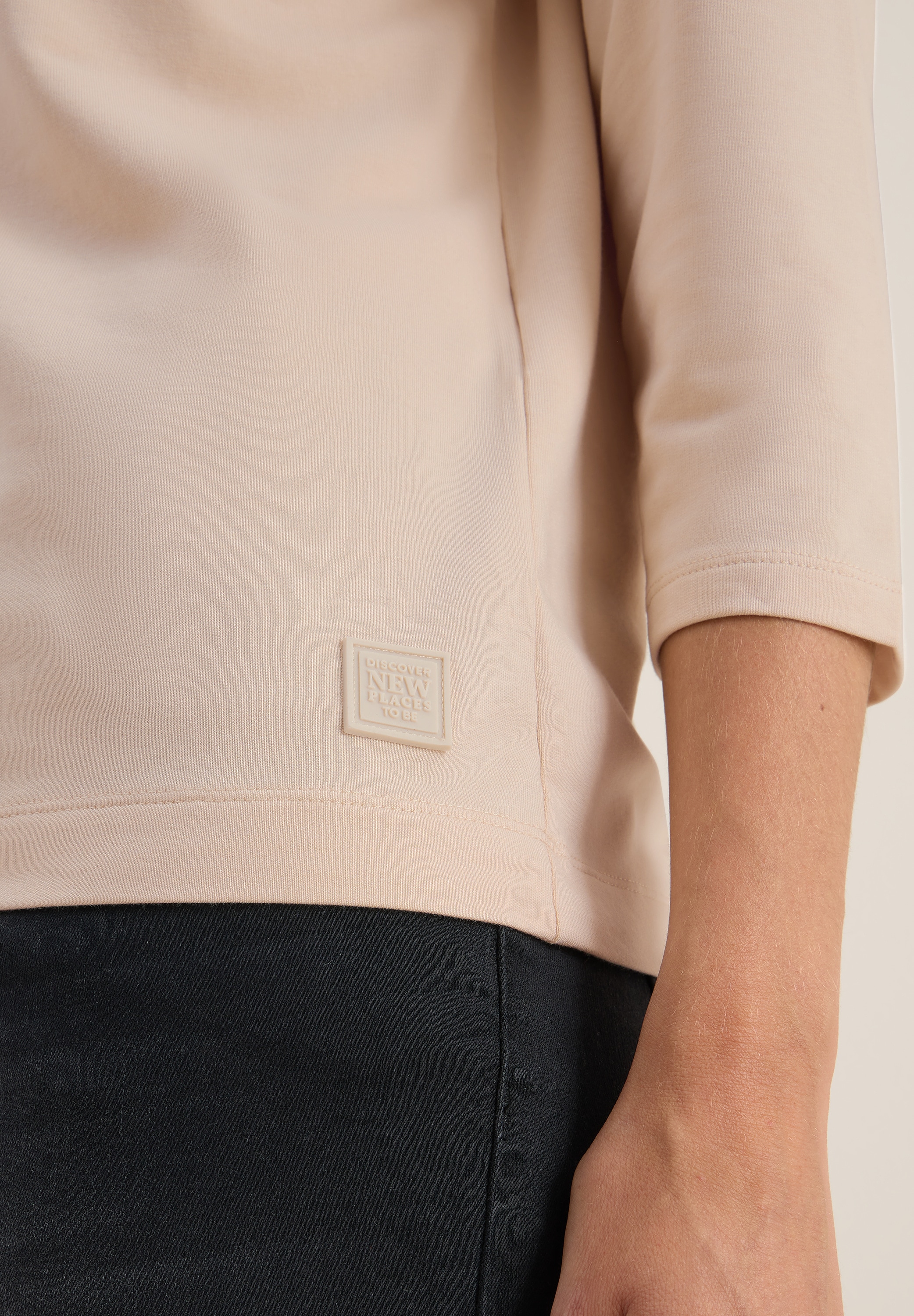 Cecil 3/4-Arm-Shirt mit Knopfdetail