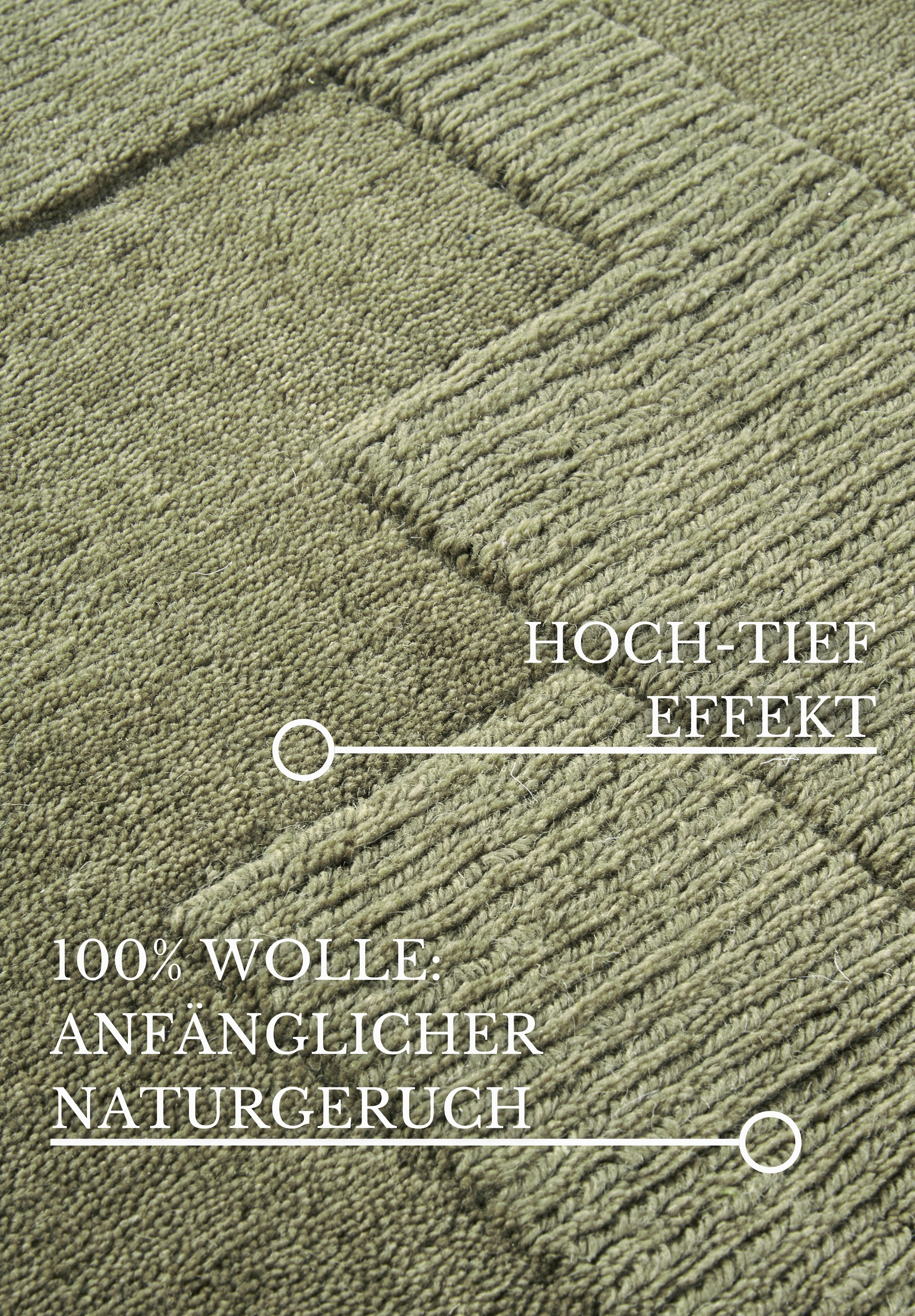 Villeroy & Boch Wollteppich »Wilhelmine«, rechteckig, 10 mm Höhe, Läufer, handgewebt, Wolle, Natur, Wohnzimmer, Geometrie, Boho