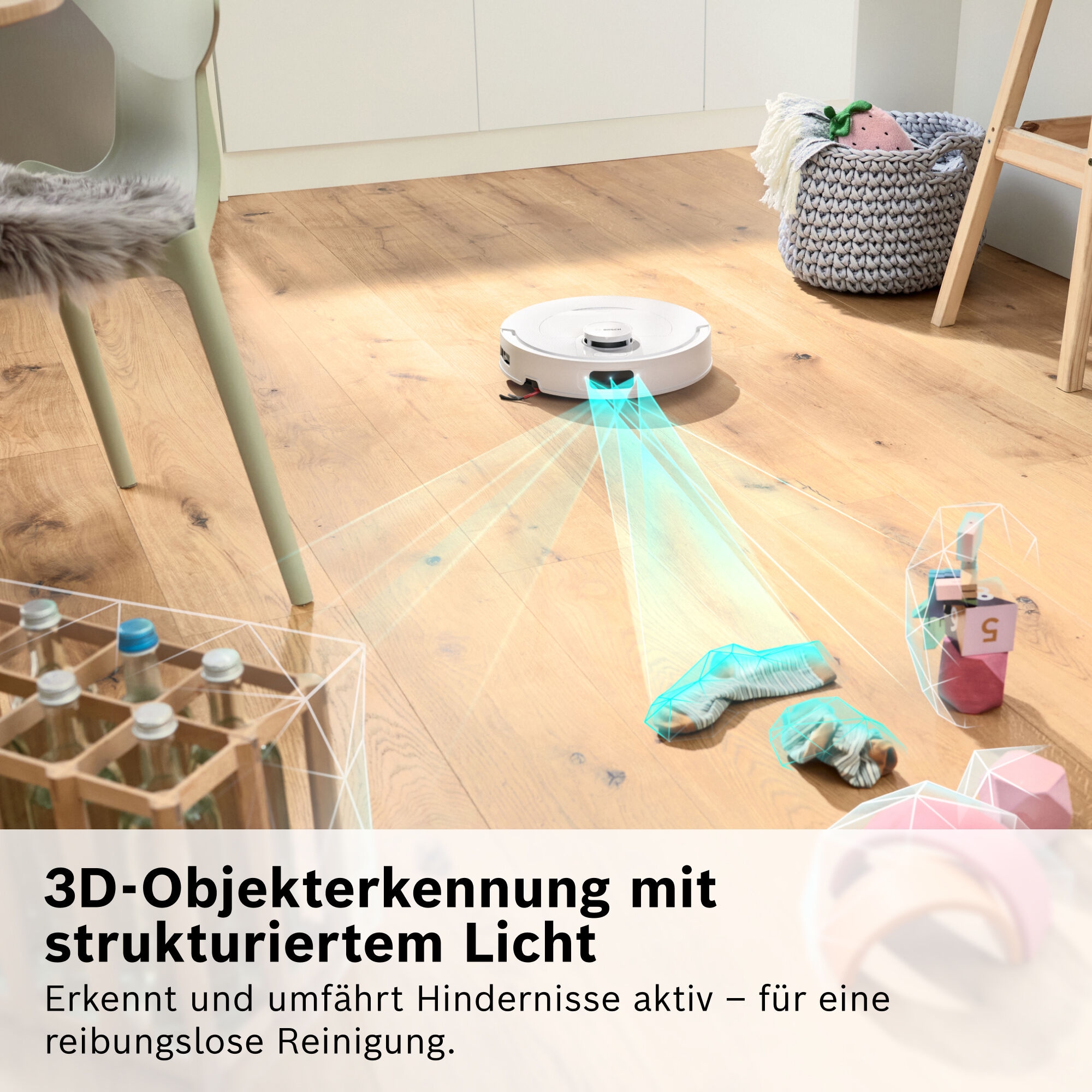 BOSCH 1100000002199 »mit Wischfunktion Spotless 2 BCR2S1B/BCR2S1W, 25.000 Pa Saugkraft« Selbstreinigung, Nass-Trocken-Servicestation, rotierende Pads
