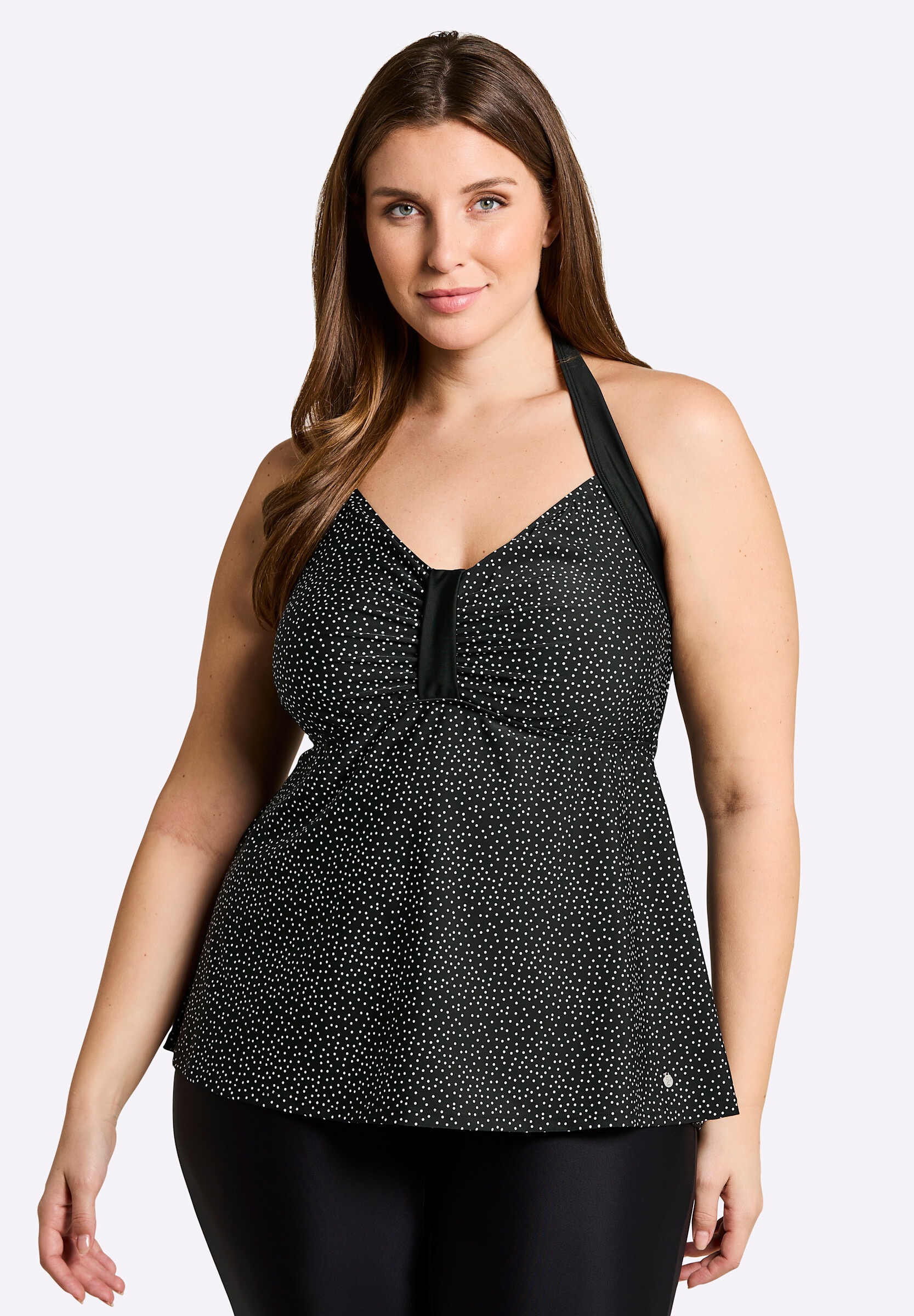 Sheego Tankini »Tankini-Oberteil Tankini-Oberteil mit Pünktchenprint«
