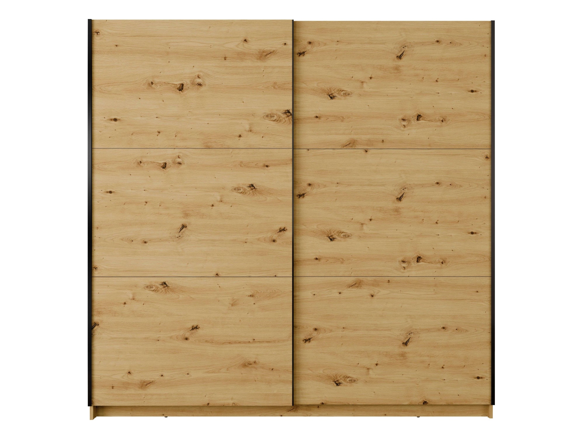 INOSIGN Kleiderschrank »Kleiderschrank Fresno mit 5 Einlegeböden und Kleiderstange«, Garderobe mit 2 Schwebetüren, B/H/T 150/207/62 cm