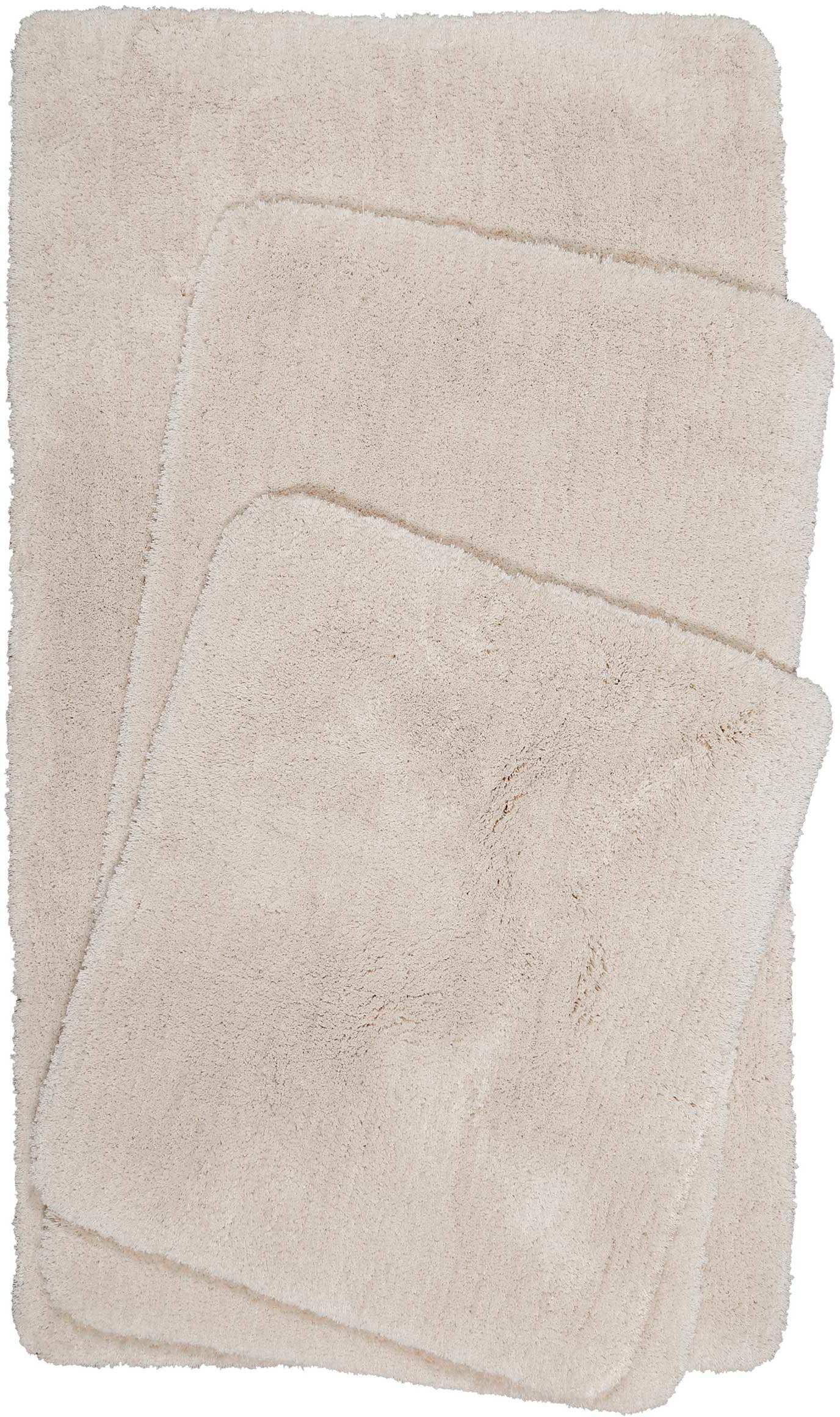 Homie Living Badematte »Porto Azzurro« Höhe 30 mm rutschhemmend beschichtet fußbodenheizungsgeeignet | schnell trocknend Badteppich, uni, rechteckig & rund, waschbar, Badezimmerteppich