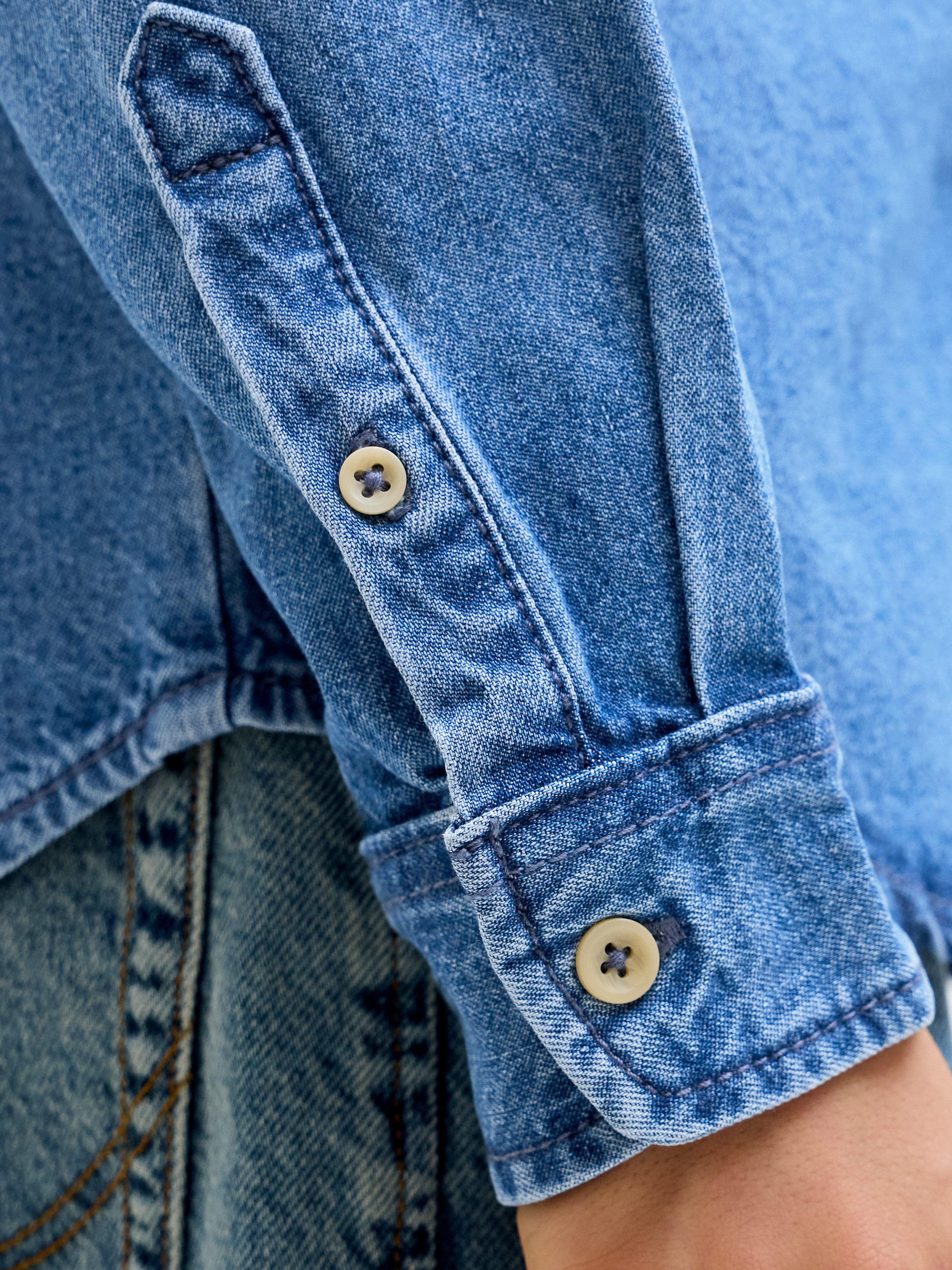 Jack & Jones Junior Jeanshemd »JJESTANLEY JJSHIRT AT 021 NOOS JNR«