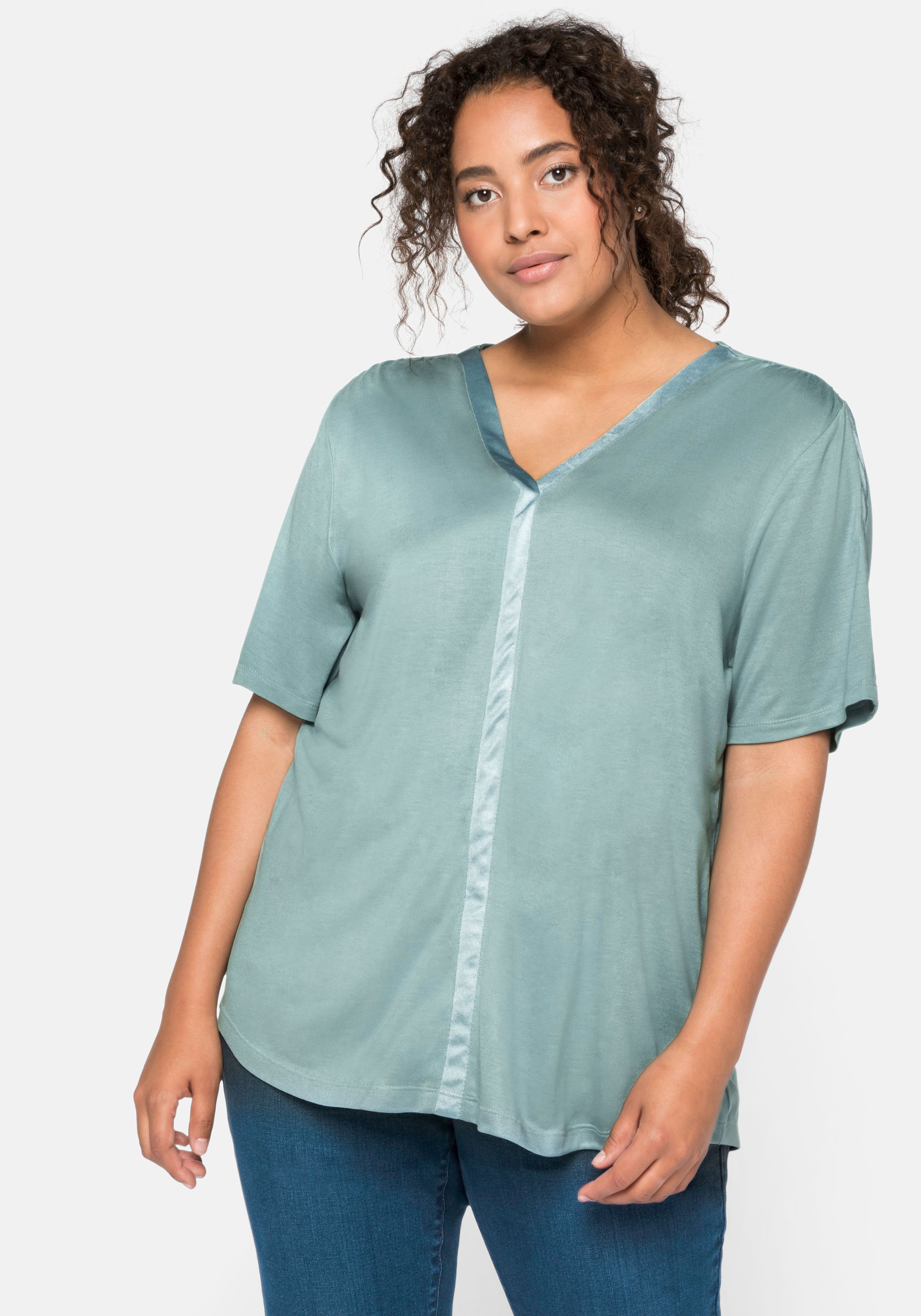 Sheego T-Shirt, in A-Linie