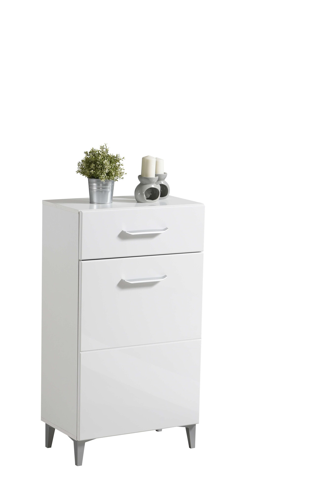 INOSIGN Schuhschrank »Belfort, Schuhkommode, Schuhregal, Höhe 105 cm«, in Opaque Weiß mit MDF-beschichtet Fronten, modernes Design