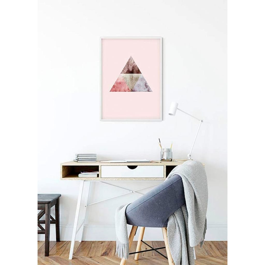 Komar Poster »Triangles Top Red«, Formen-Kunst, (1 St.)