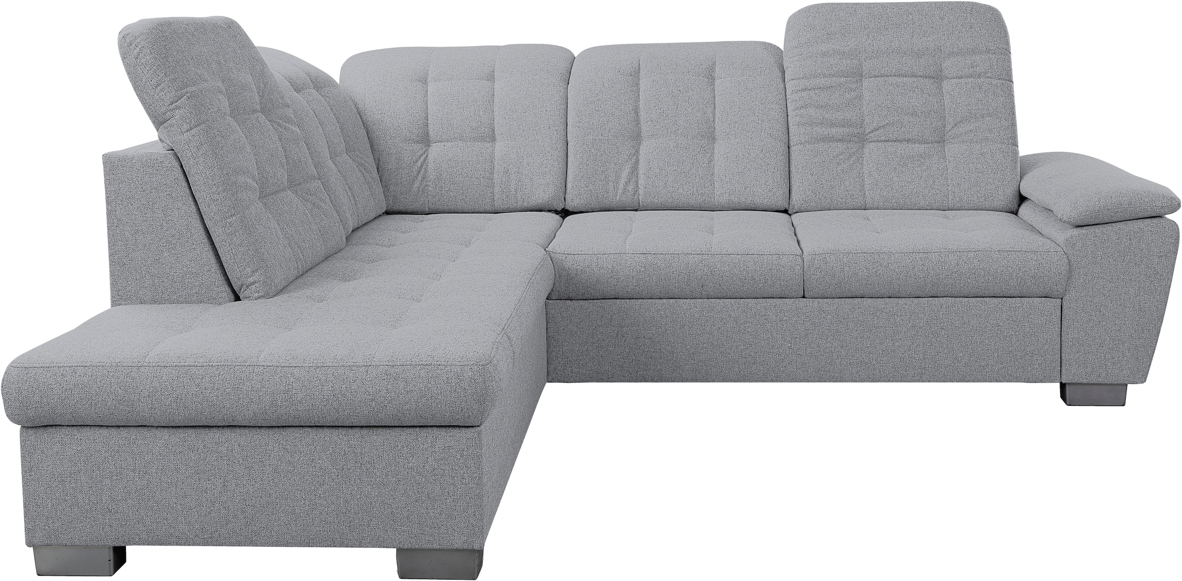 WERK2 Ecksofa »Bonny inkl. Kopfteilverstellung, Bettfunktion, Stauraum, Breite 265cm« Komfortwunder mit Schlaffunktion, verstellbarem Kopfteil & Stauraum.