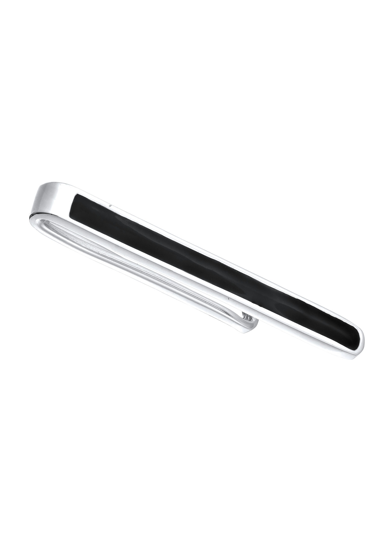 Kuzzoi Krawattennadel »Krawattennadel Krawattennadel Emaille schwarz 925 Sterling Silber«