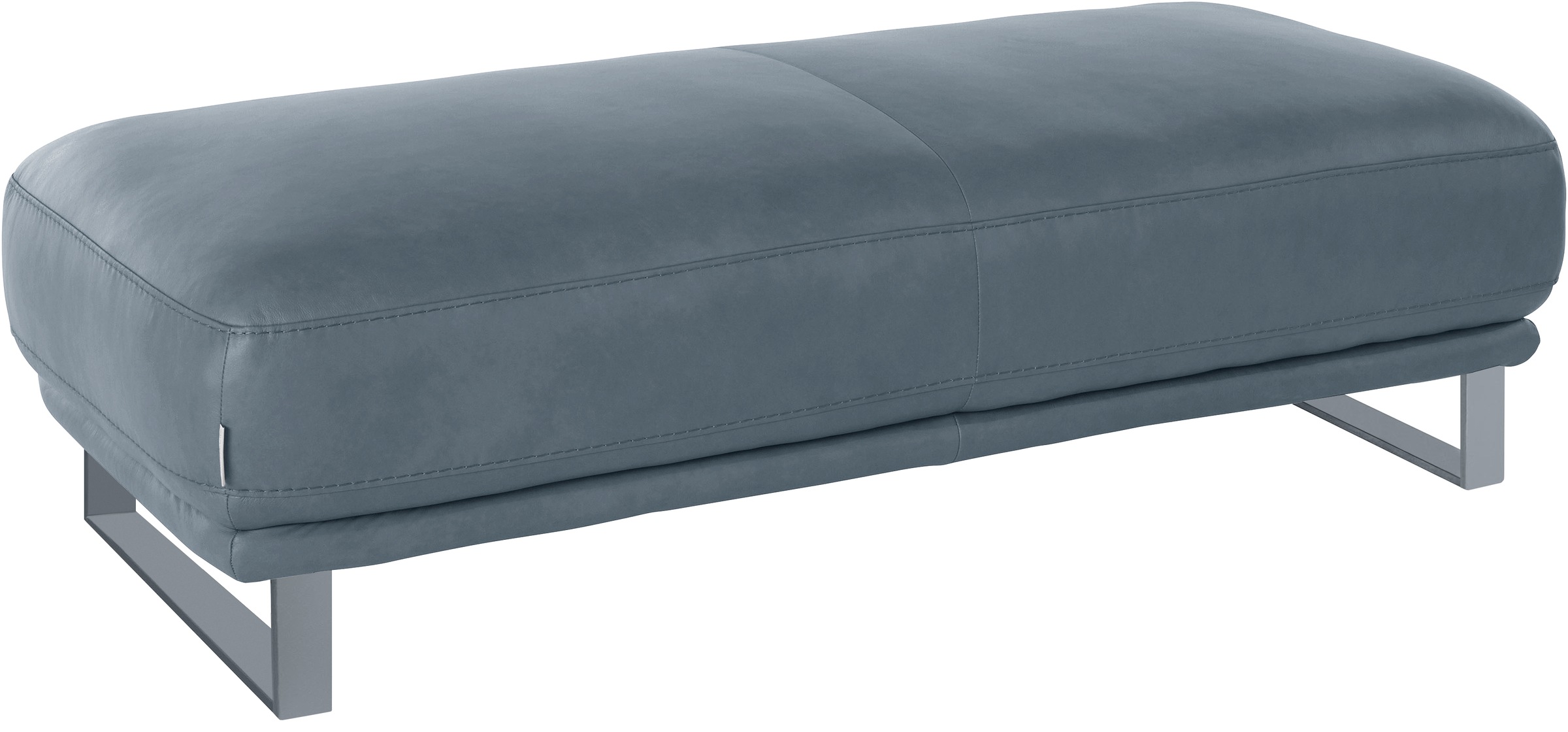 W.SCHILLIG Hocker »montanaa«, mit Metallkufen in Silber matt, Breite 141 cm