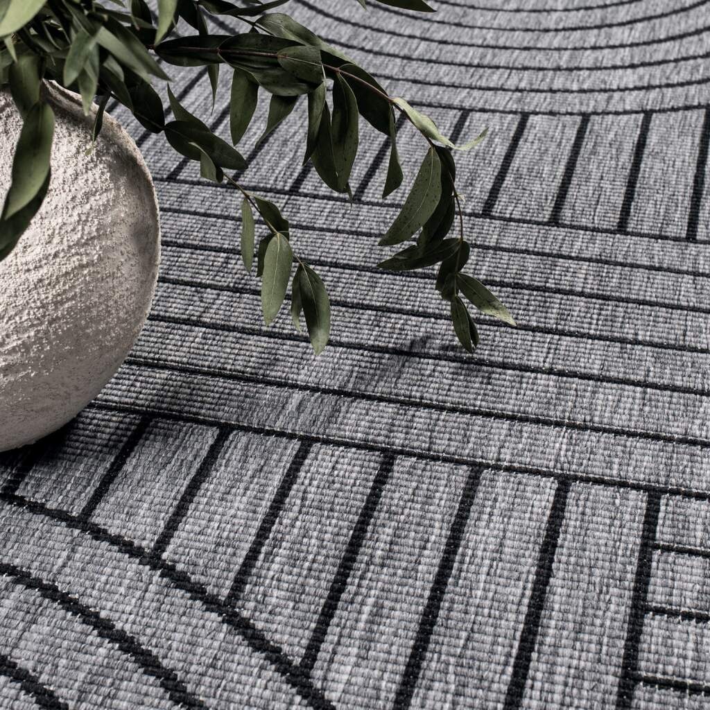 Carpet City Outdoorteppich »DUO RUG 5842«, rechteckig, 5 mm Höhe, Wendeteppich Wetterfest In- & Outdoor, Balkon, Terrasse, Wohnzimmer