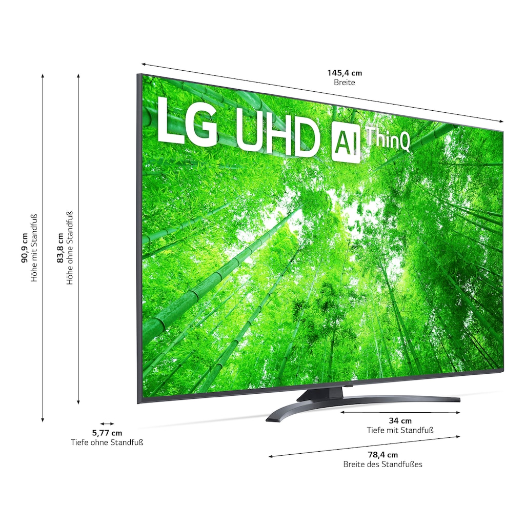 LG LCD-LED Fernseher »65UQ81009LB«, 164 cm/65 Zoll, 4K Ultra HD, Smart-TV