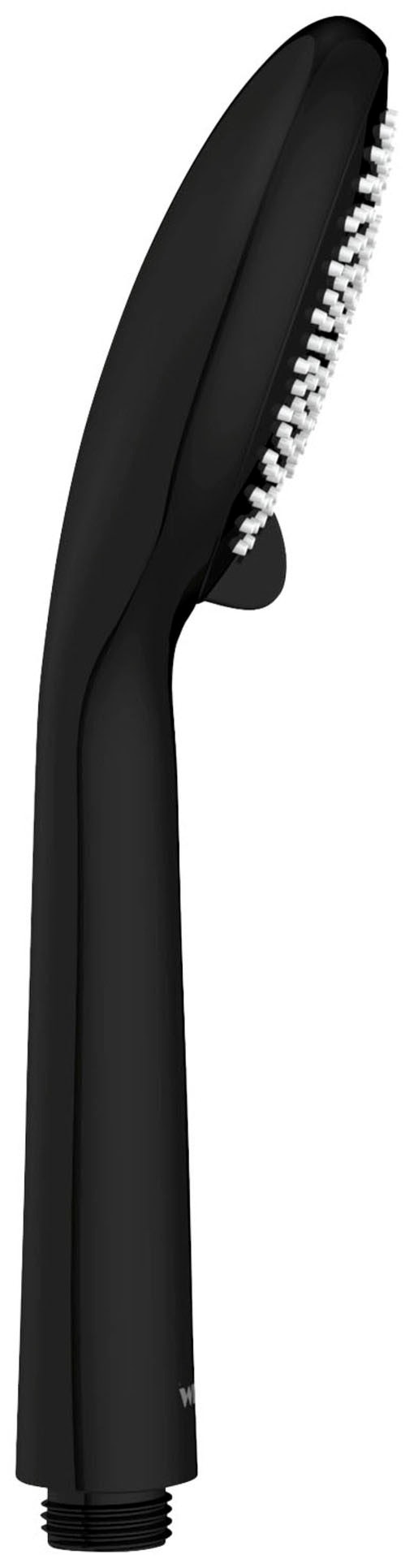 WENKO Handbrause »Watersaving«, (1 tlg.), Schwarz matt, Ø 9,5 cm