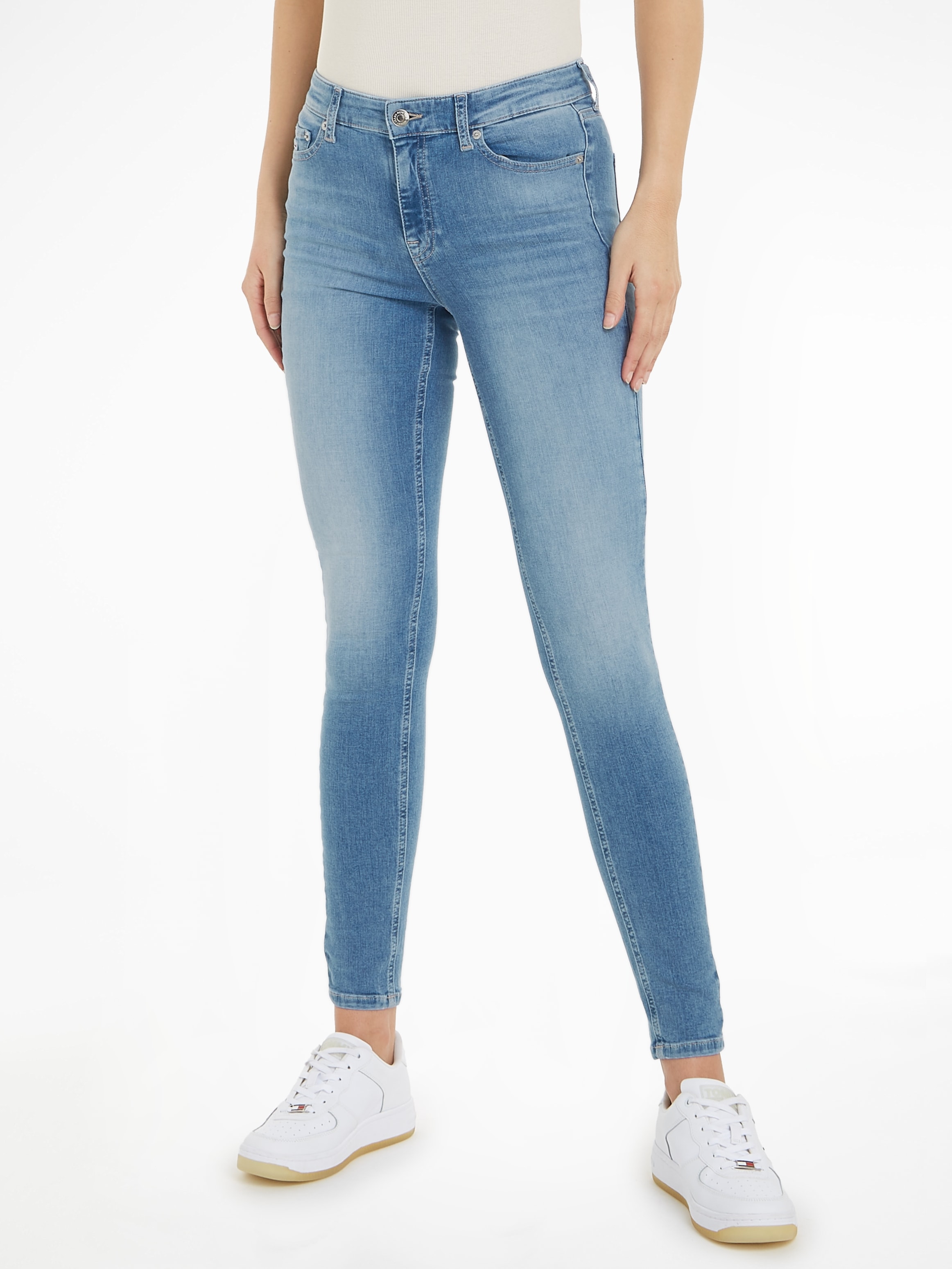 Jeans mit Bequeme bei kaufen »Nora«, OTTO Tommy Jeans Ledermarkenlabel
