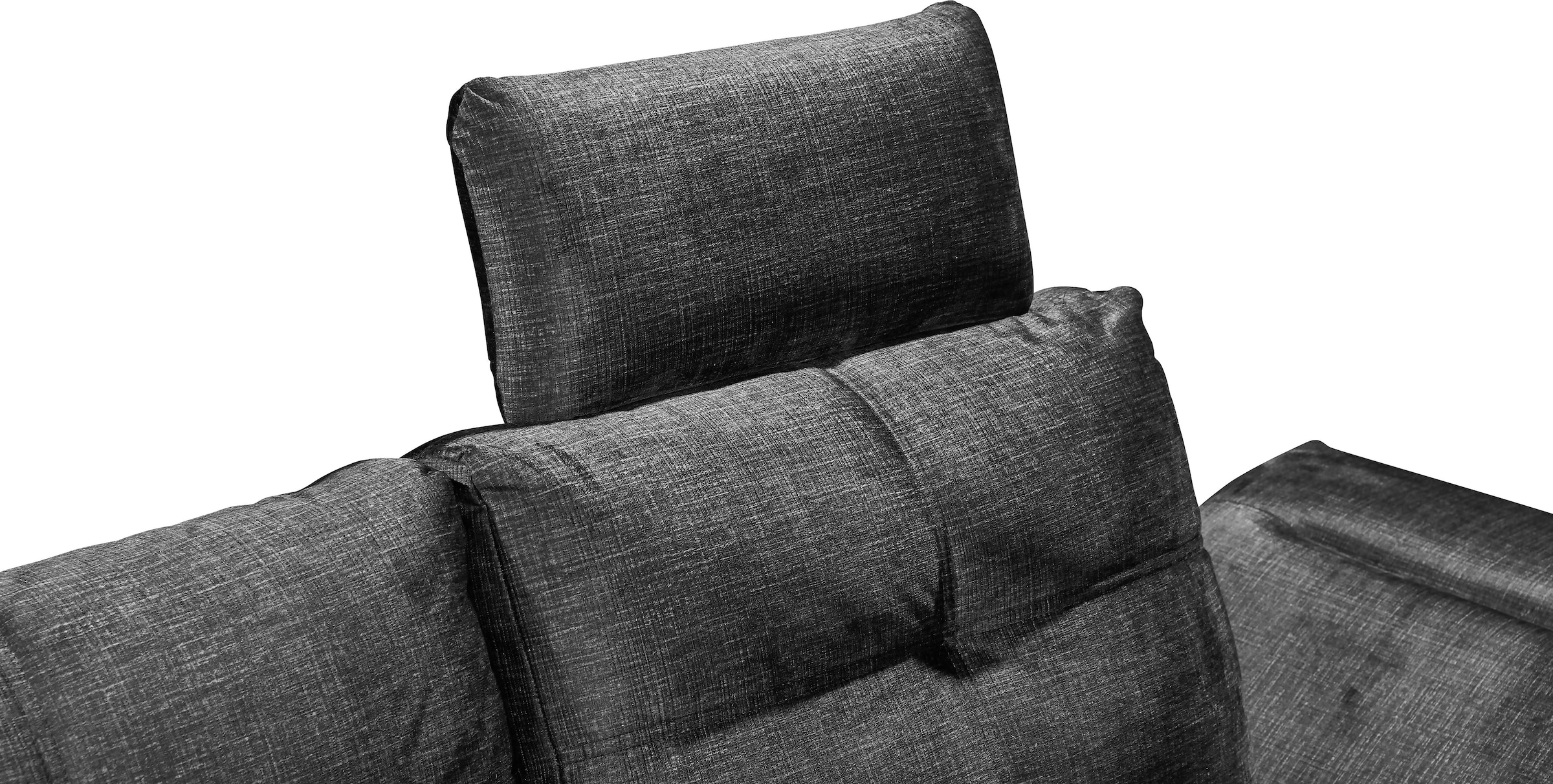 ED EXCITING DESIGN Ecksofa »Alija L-Form«, mit Bettfunktion, Armteilverstellung & Kopfstützen