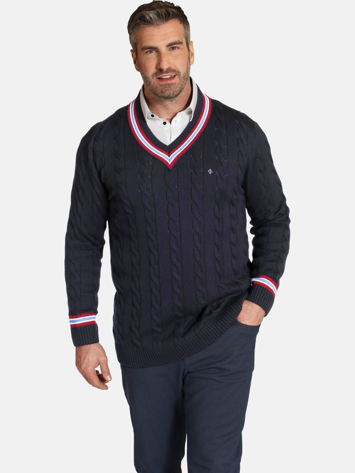 Charles Colby V-Ausschnitt-Pullover »Pullover DUKE RONALD«