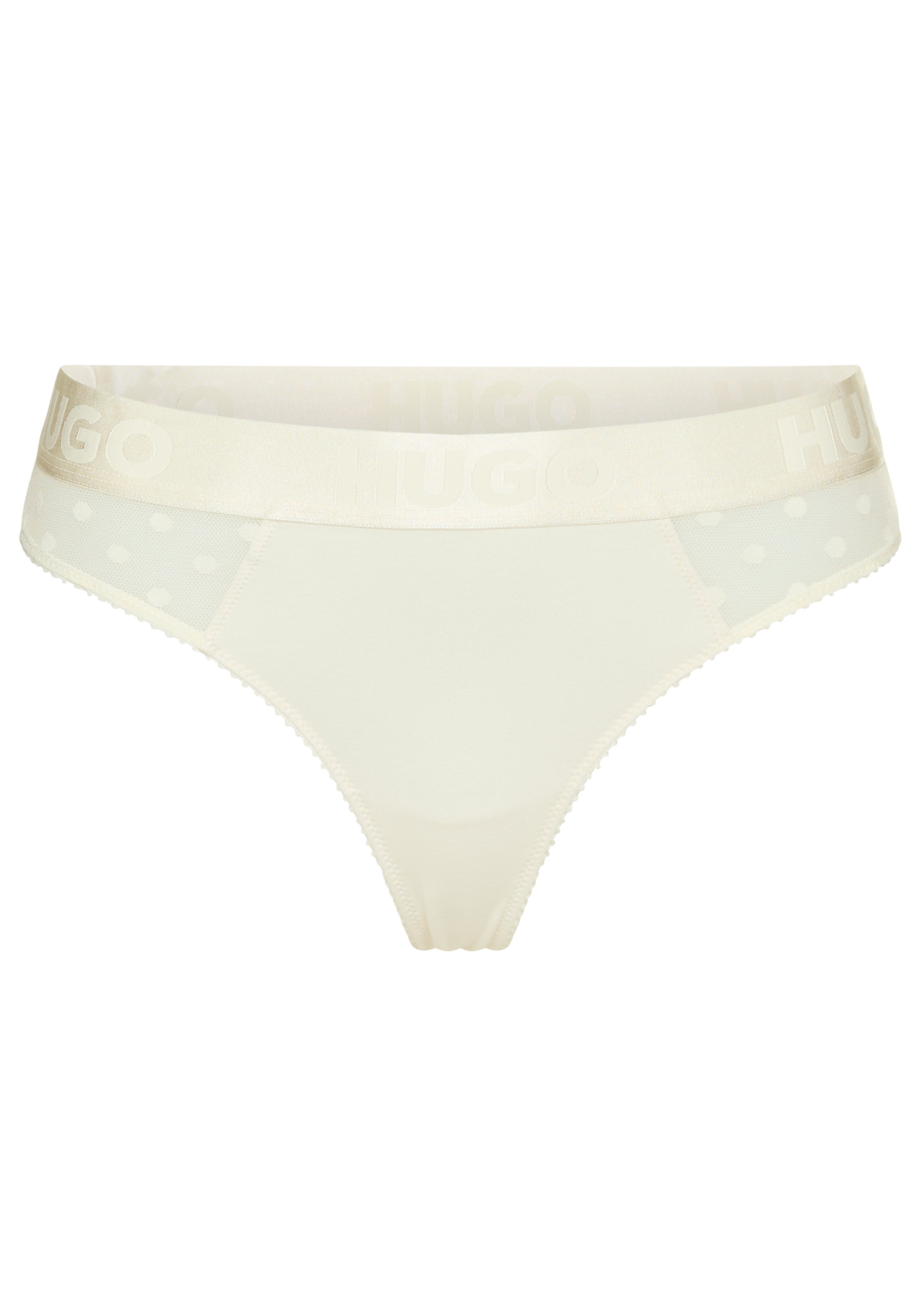HUGO Underwear String »THONG SL DESIGN«, mit Mesheinsatz