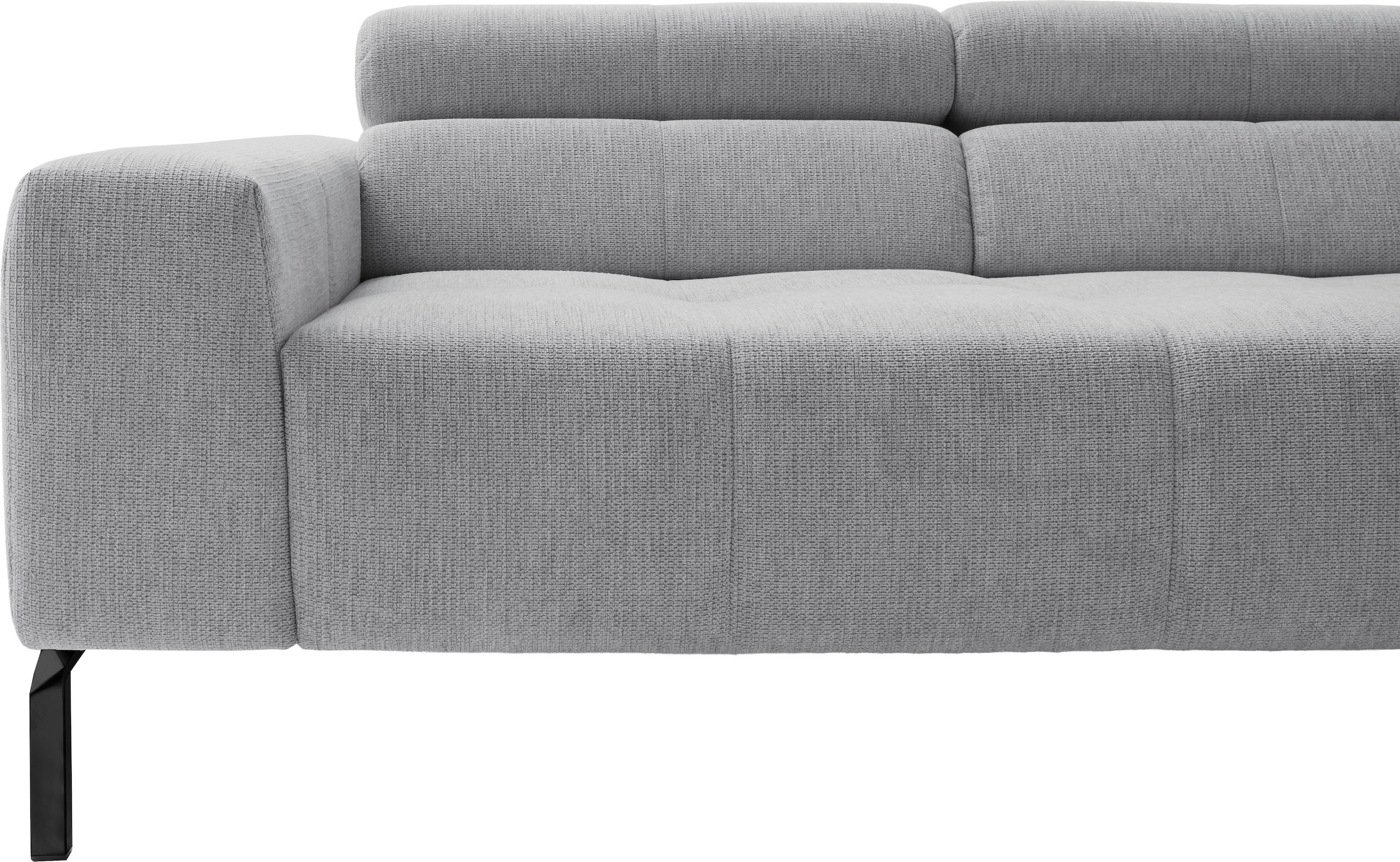 Home affaire Ecksofa »Claya Move, L-Form, Kopf- & Rückenverstellung, Breite 282 cm« Moderne Steppung, weicher Polsteraufbau & saugroboterfreundliche Höhe