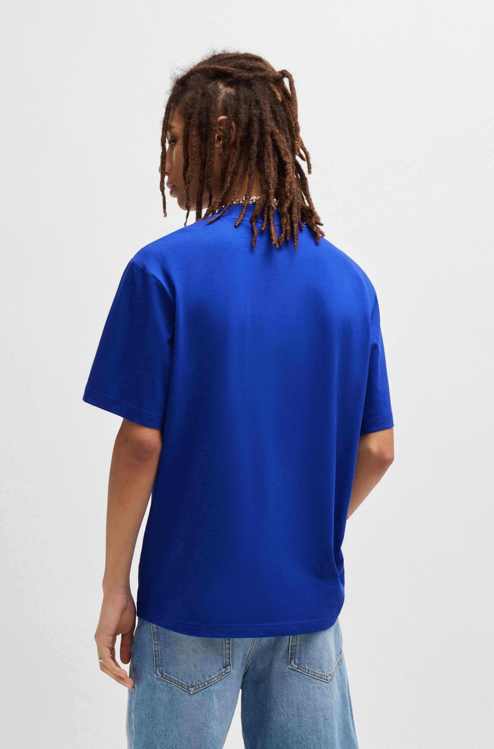HUGO Blue T-Shirt »Nieros«, mit Logo-Patch