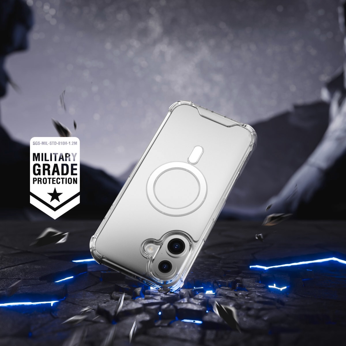 4smarts Handyhülle »Hybrid Case Ibiza für Apple iPhone 16«, Backcover, Schutzhülle, Handyschutzhülle, Case, Schutzcase, stoßfest