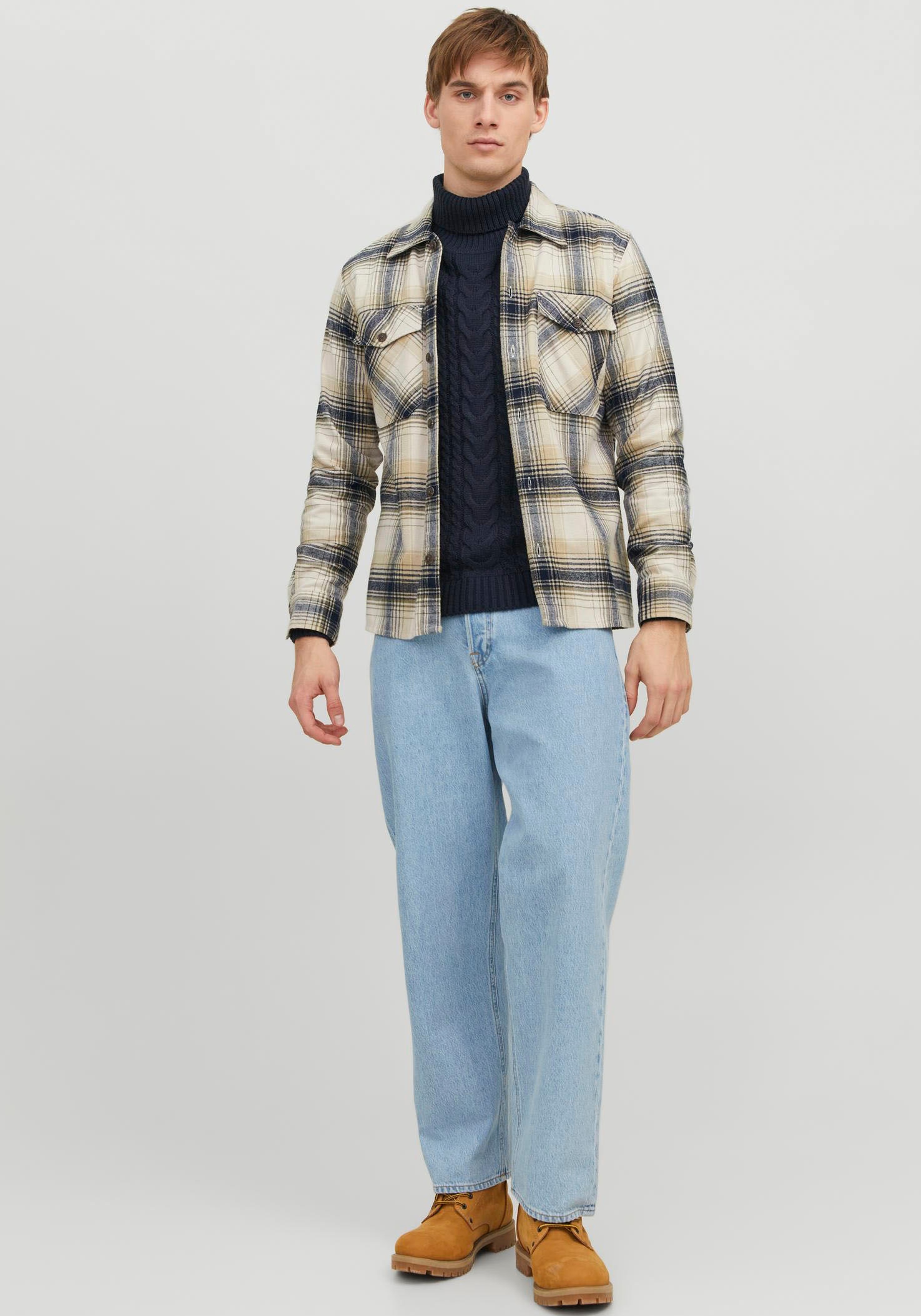 Jack & Jones Langarmhemd »JJEEDDIE OVERSHIRT LS NOOS«