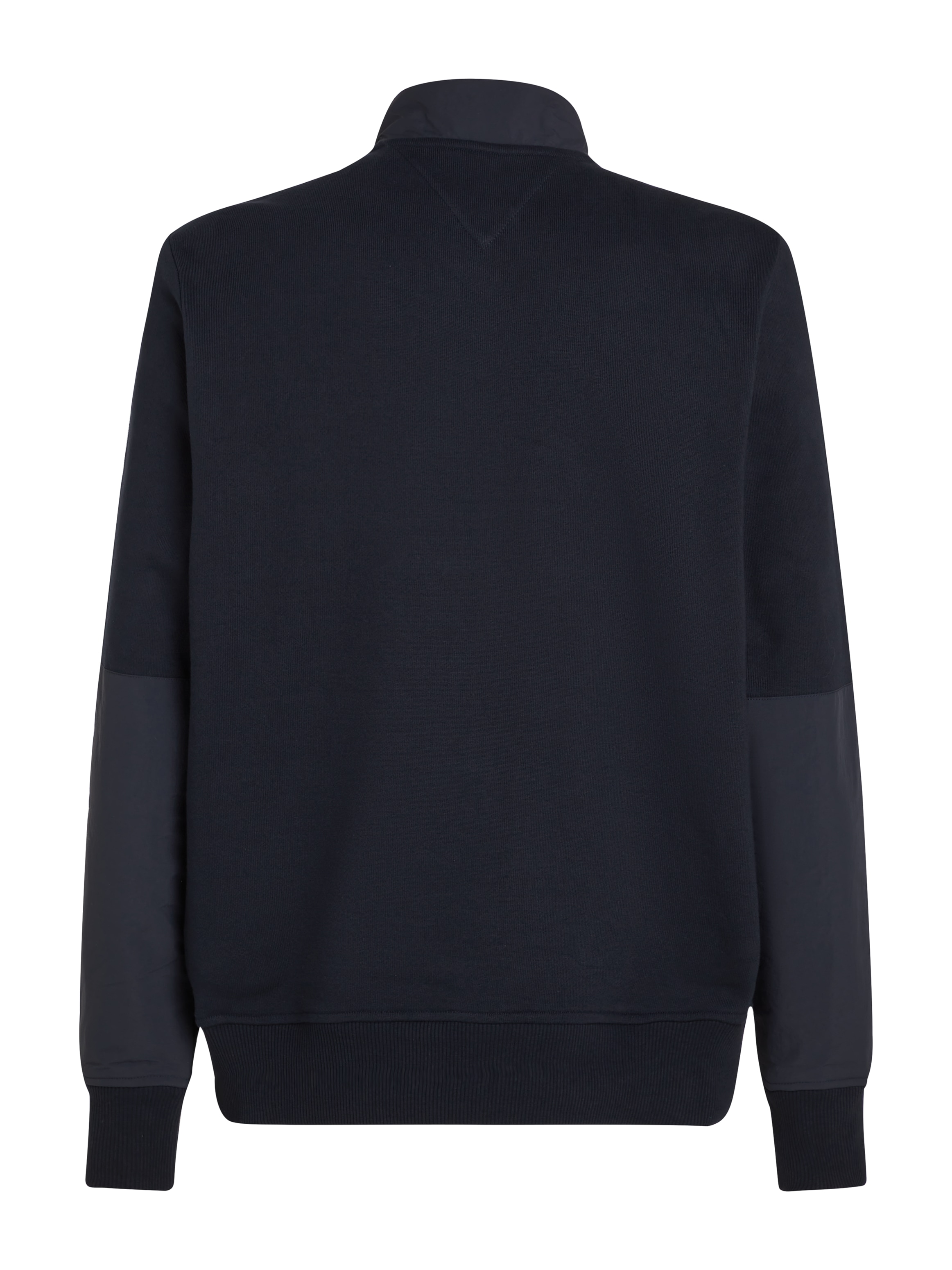 Tommy Hilfiger Sweatshirt »MONOTYPE MIX MEDIA HALF ZIP«, mit Einsätzen in anderen Materialien
