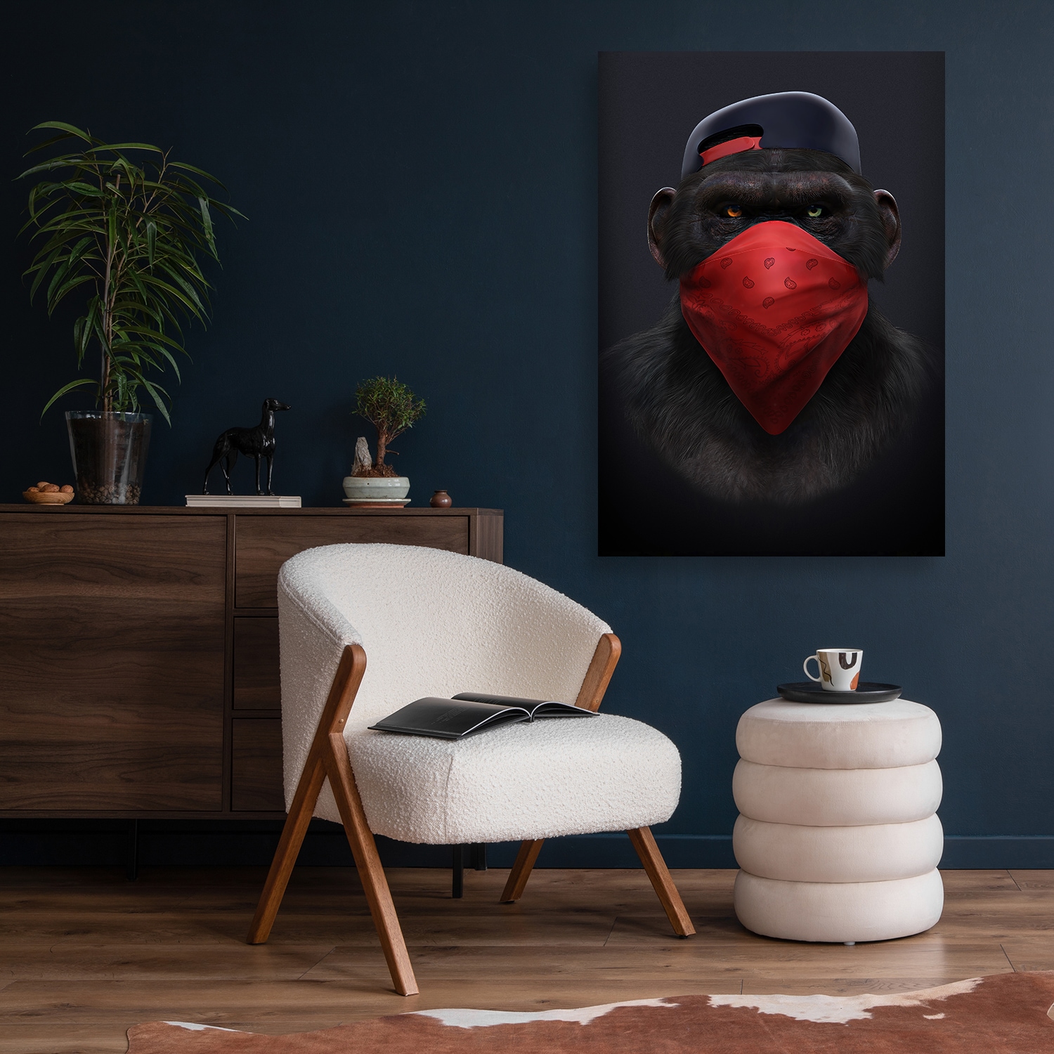 Affengeilebilder Leinwandbild »Affengeil Tuch by Juliano de Araujo auf Keilrahmen gespannt« 1 Stk. tlg. Kunstdruck Wandbild Bild in verschiedenen Formaten