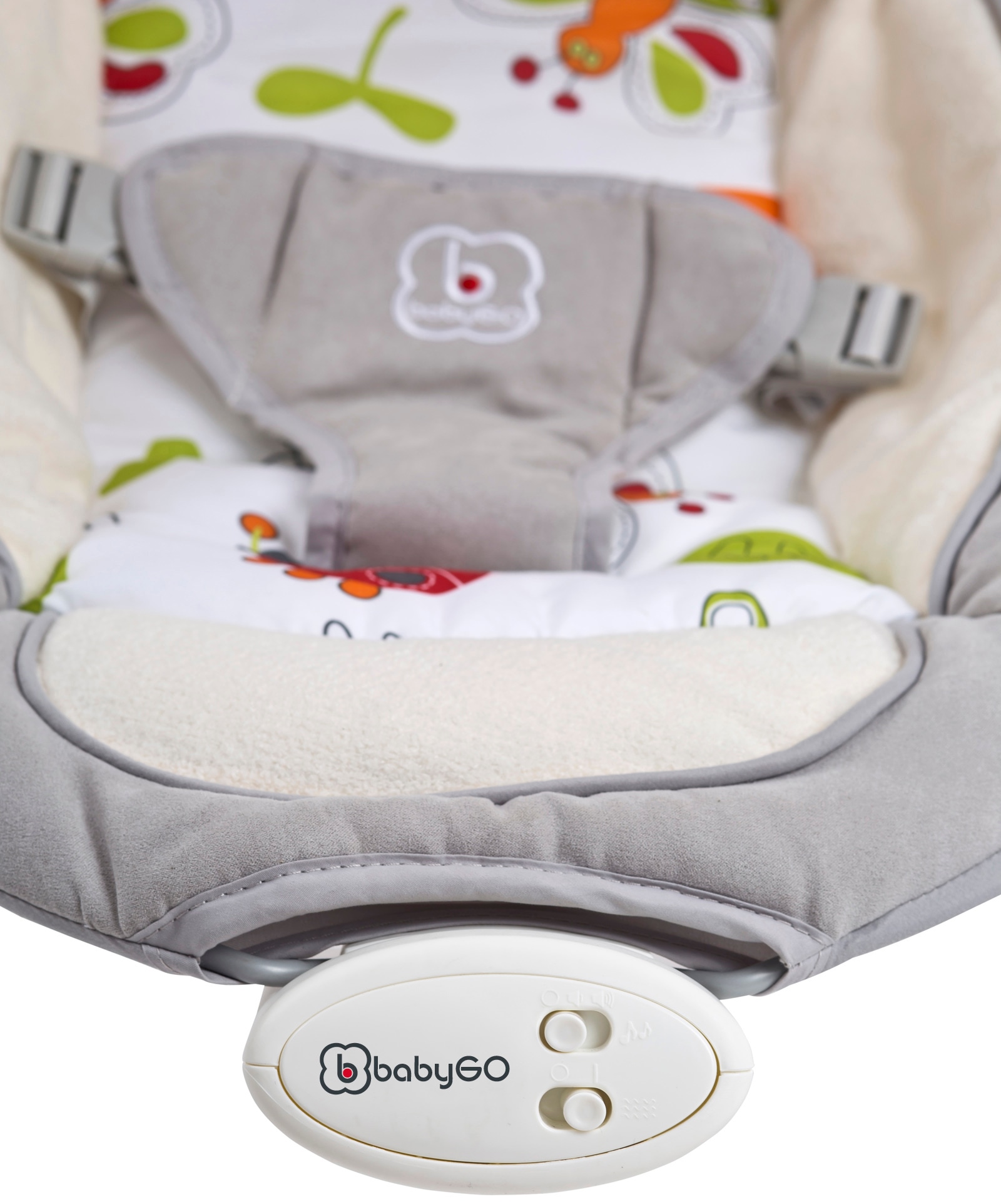 BabyGo Babywippe »Cozy, grey«, bis 9 kg, elektrisch, mit Sound und Vibrationsfunktion