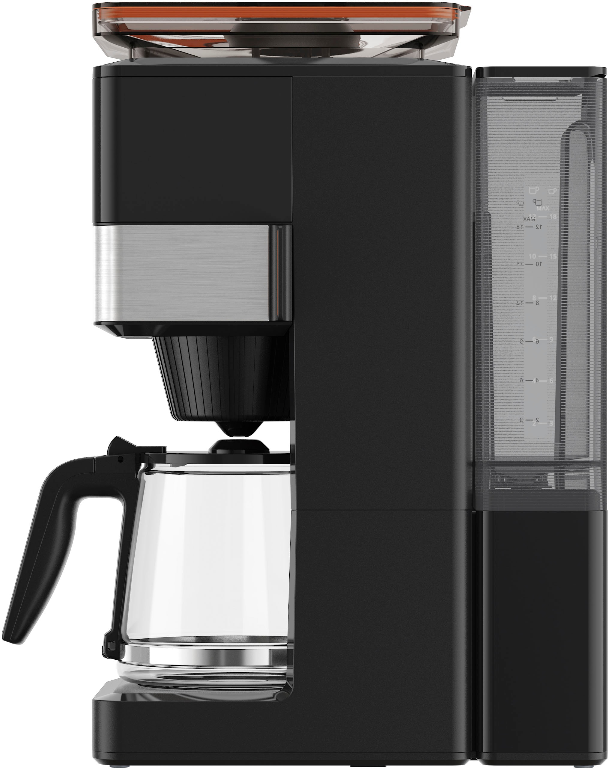Krups Filterkaffeemaschine »KM8428 Grind Aroma XL«, 1,5 l Kaffeekanne, Papierfilter-Permanentfilter, 1x4, Kegelmahlwerk, digitales Bedienfeld, 1,5 l, 2 h Warmhaltefunktion