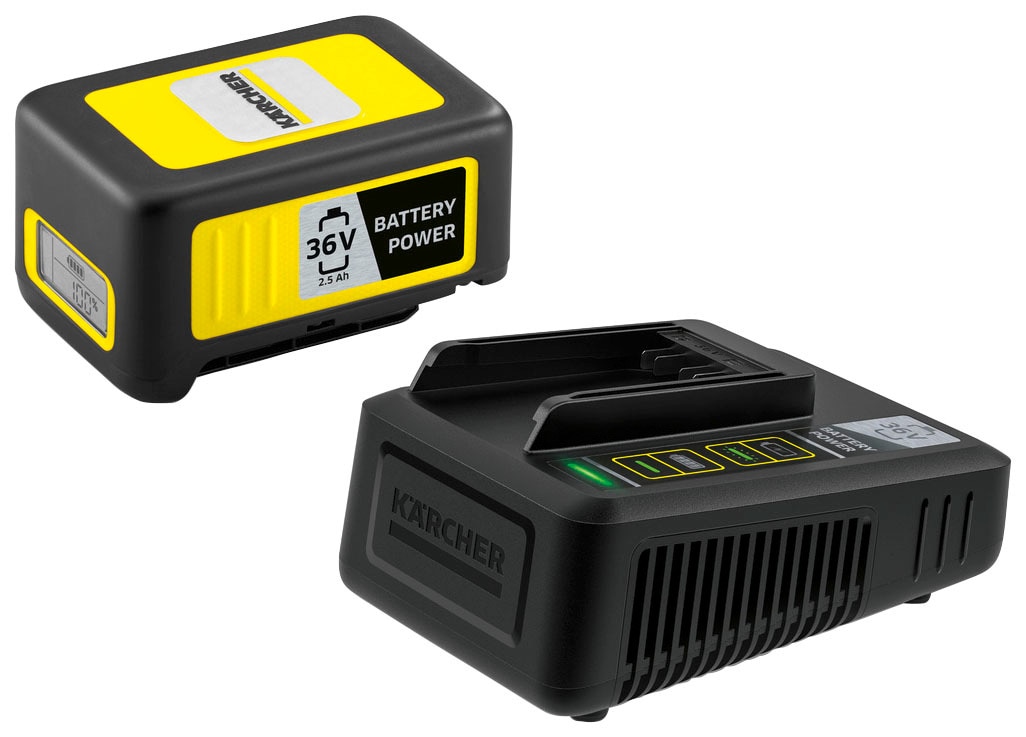KÄRCHER Akku Starter-Set »Starter Kit Battery Power 36/25«, 36 V/2,5 Ah, inkl. Schnellladegerät