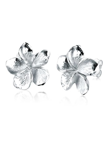 Elli Paar Ohrstecker »Frangipani Blüte Blume Filigran 925 Silber« kaufen