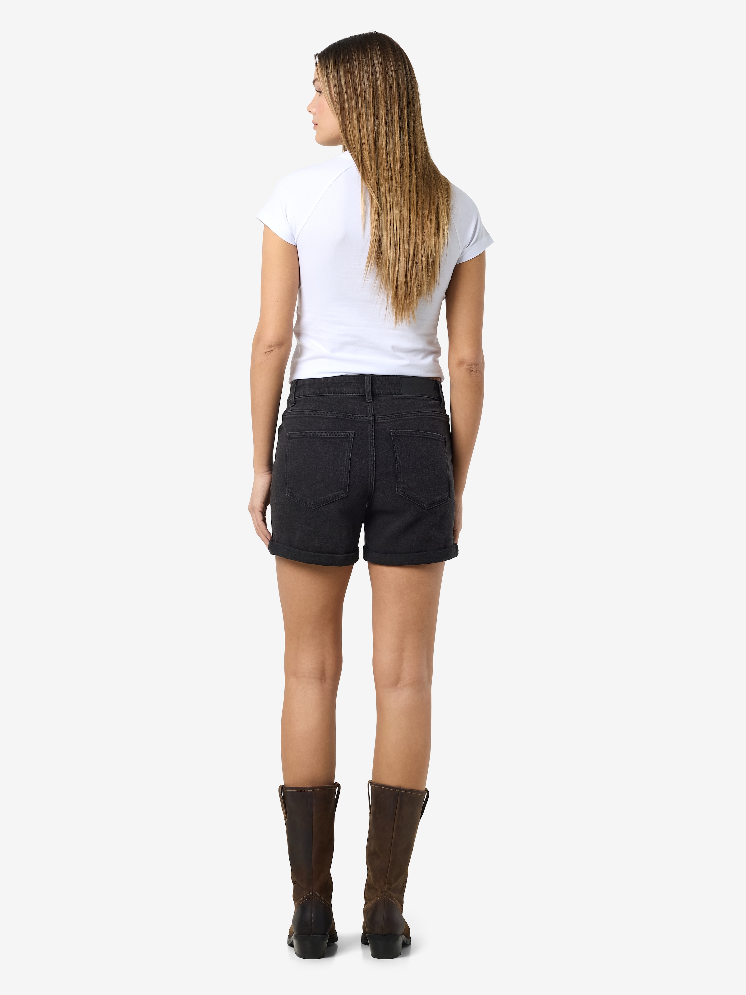 Noisy may Jeansshorts »NMDEBBY NW SLIM SHORTS VI519BL NOOS«