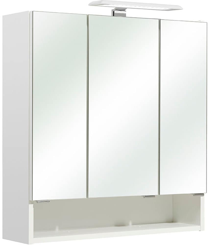 Saphir Badmöbel-Set »Quickset 953 5-teilig, Waschbeckenunterschrank und LED-Spiegelschrank«, (Set, 5 St.), in Weiß Glanz, Badmöbel inkl. Türdämpfer, ohne Waschbecken, 9 Türen